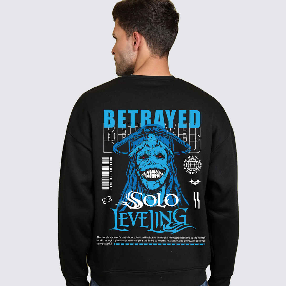 De Tees Men's Sweatshirt | Solo | Black - L