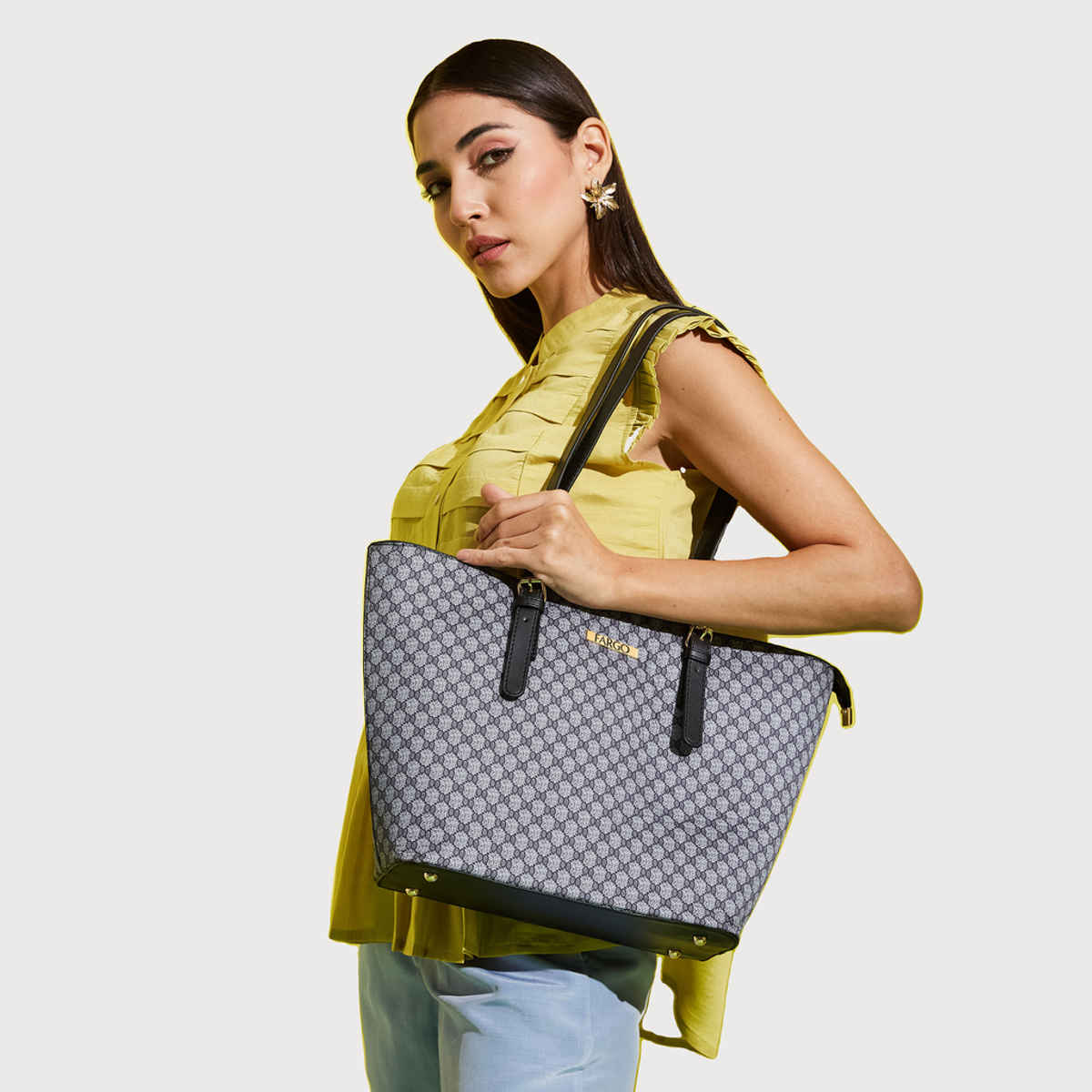 Fargo Women's Handbag | Black & Grey