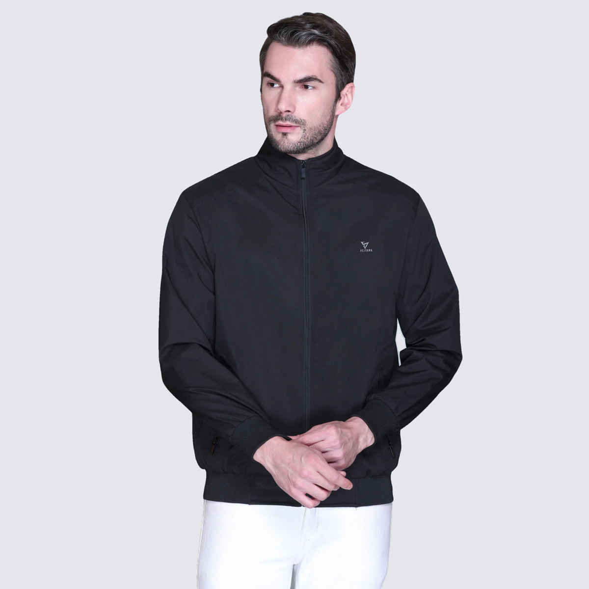 Fort Collins Men's Windbreaker Jacket | Black - L