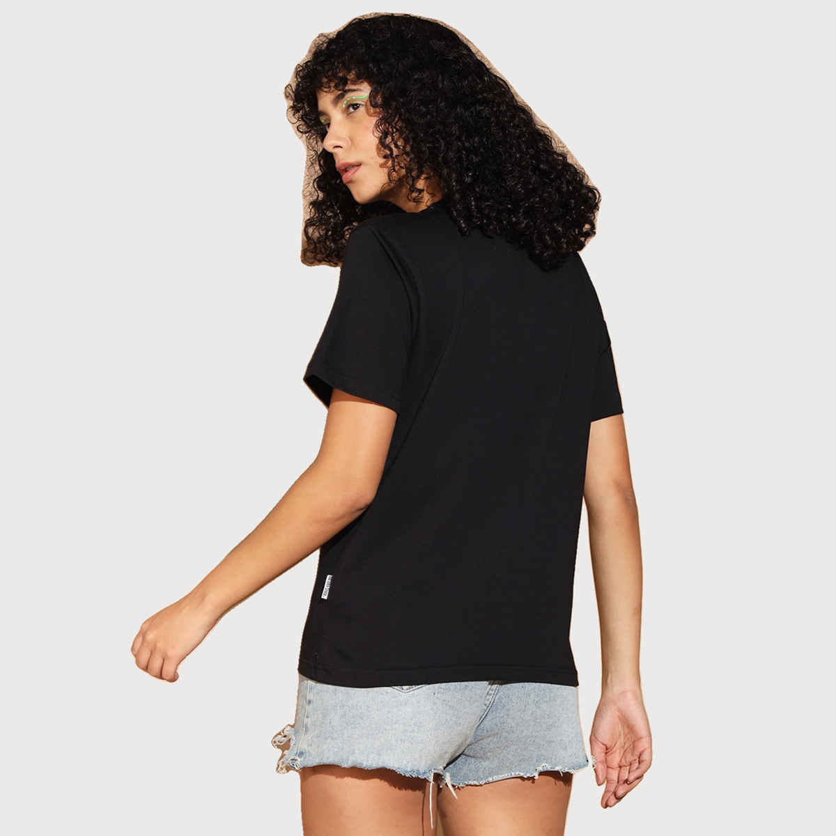 The Dry State Women's Black T-shirts WTSH | 1833A | S
