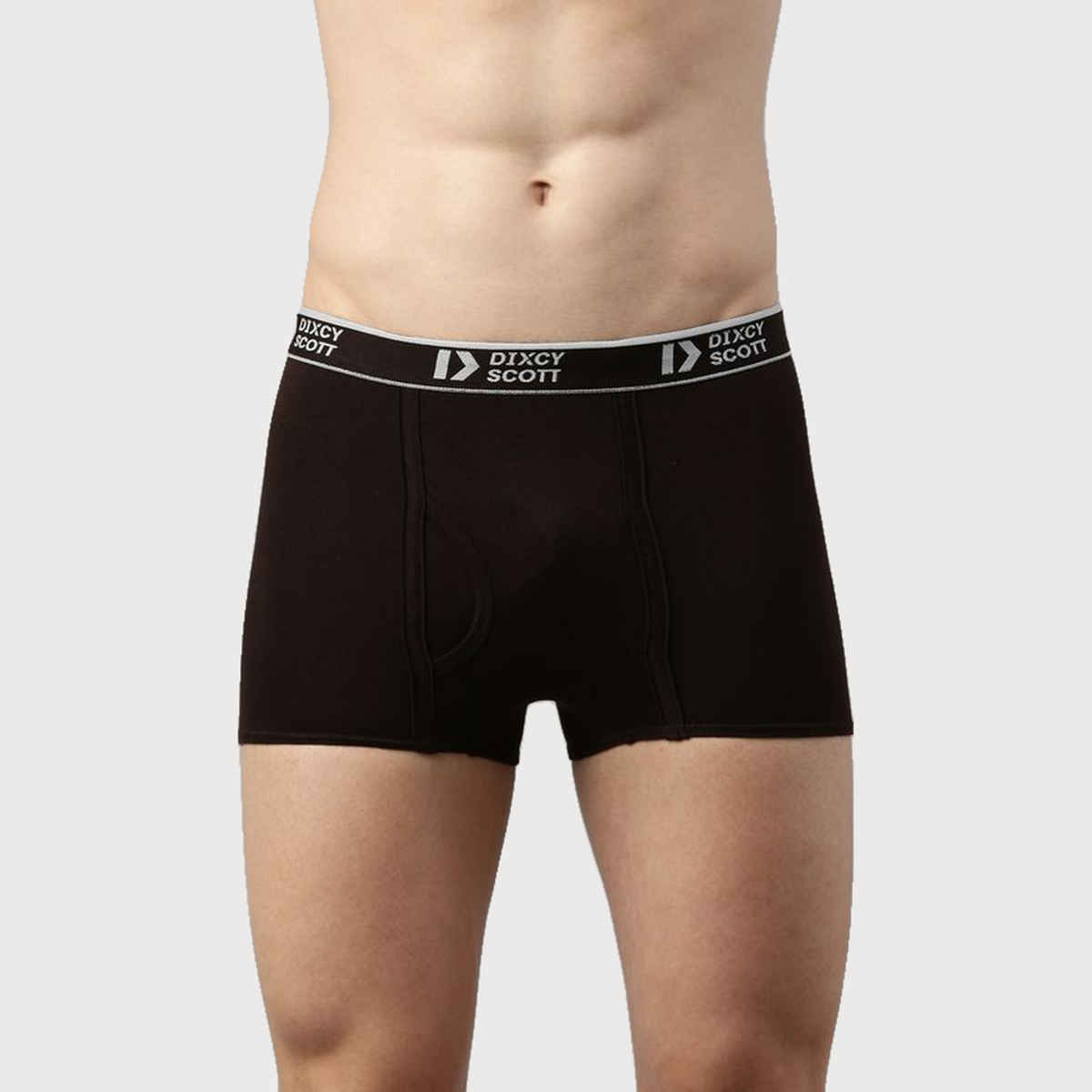 Dixcy Scott Originals Men'S Trunk Snug Fit Solid Innerwear (Multicolor-Pack Of 2)