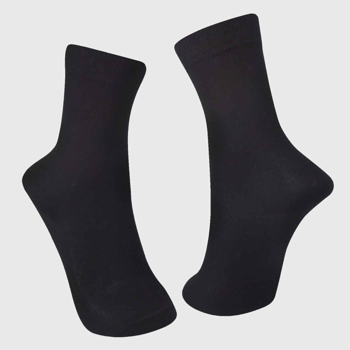 Englo Unisex Solid Cotton School Socks | Black | 12 - 14 years