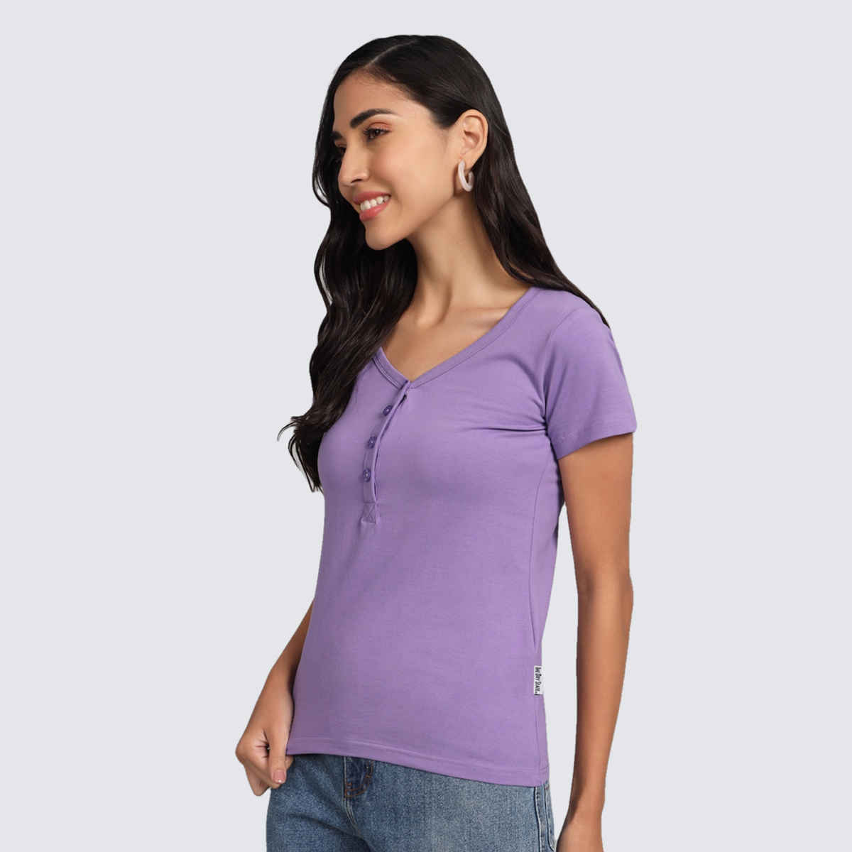 The Dry State Women's Lavender T-shirts WTSH | 1627A | XL