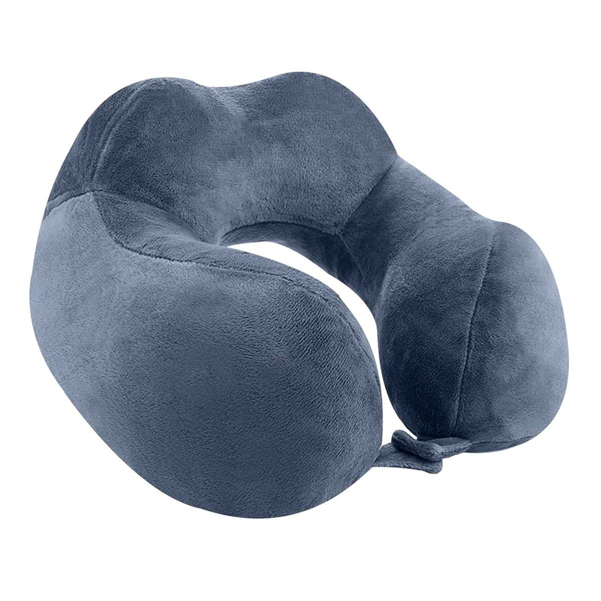 Billebon Unisex Solid Fiber Neck Pillow | Grey - Free Size