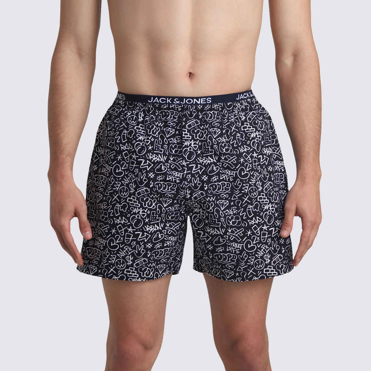 JACK & JONES Men's Street Life Boxer | Navy Blazer - M