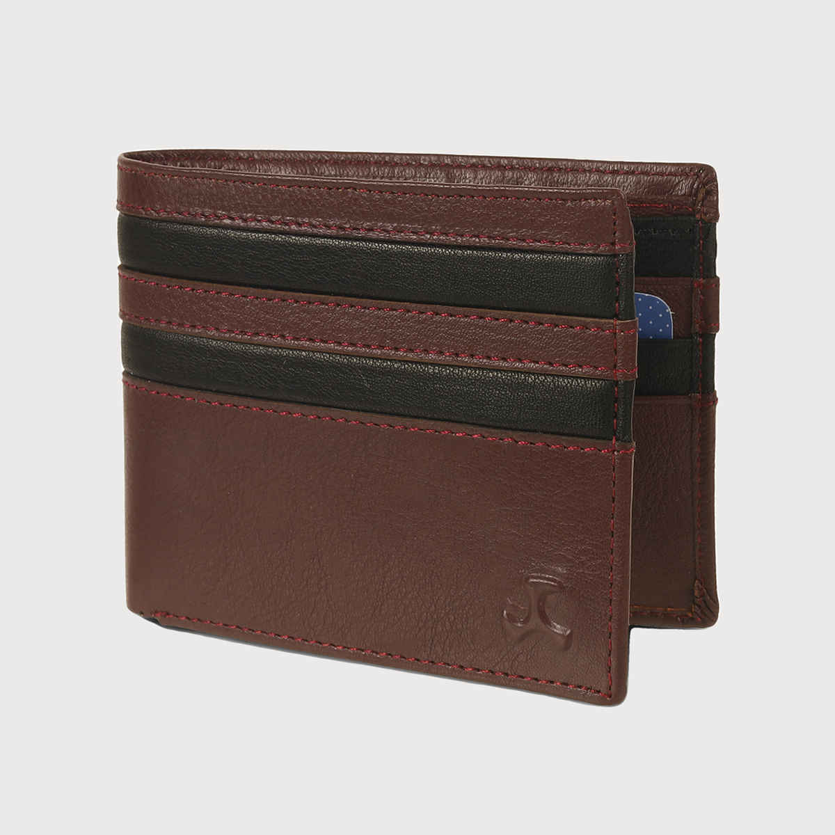 Mochi Men's Genuine Leather Wallet | 21-68-44 | Maroon