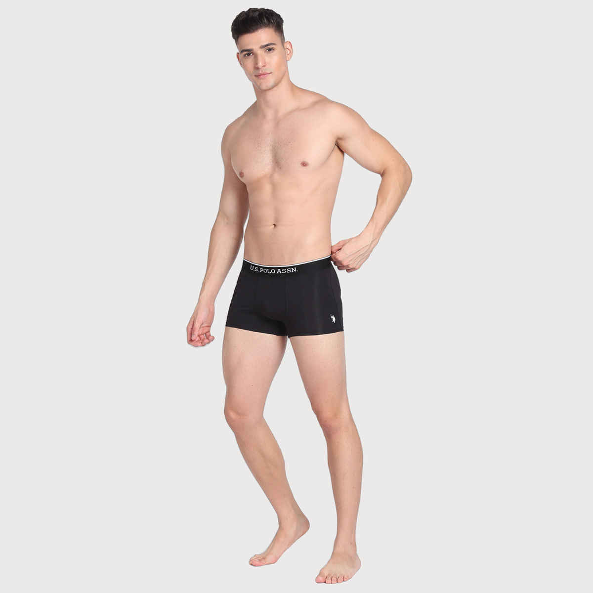 U.S. Polo Assn. | Underwear Pack of 3 | L | Trunks | ET004 | Black, Green And Navy