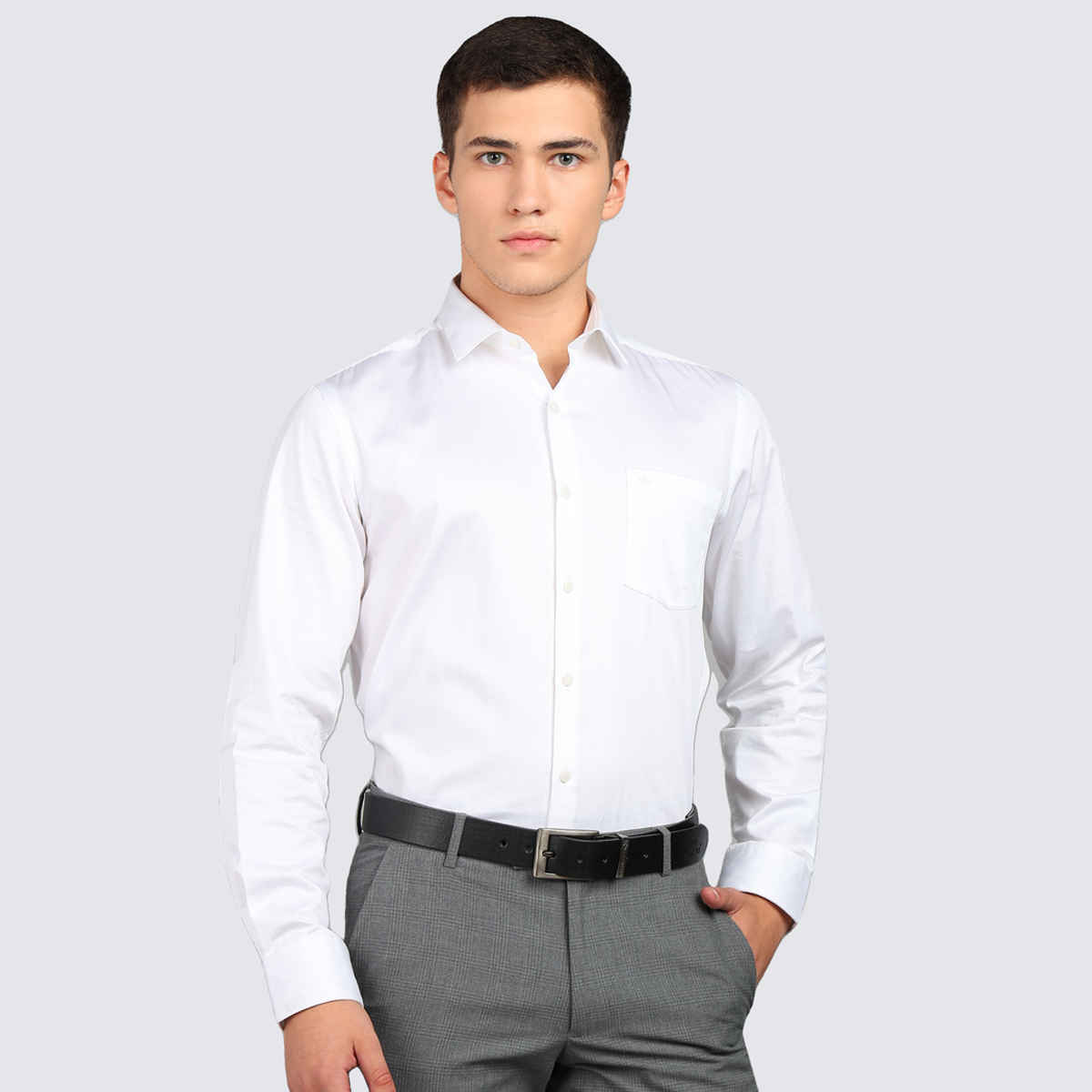 Kaezri Genuine Leather Black Liner Belt for Men | Wrinkle - 38