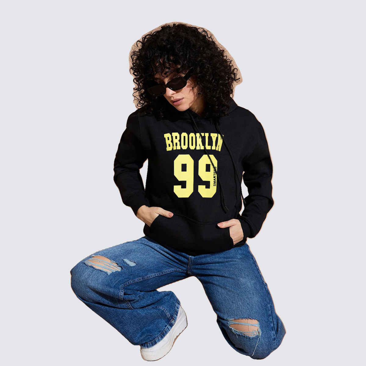Smartees Women's Sweatshirt | SS 1384 | Black - M