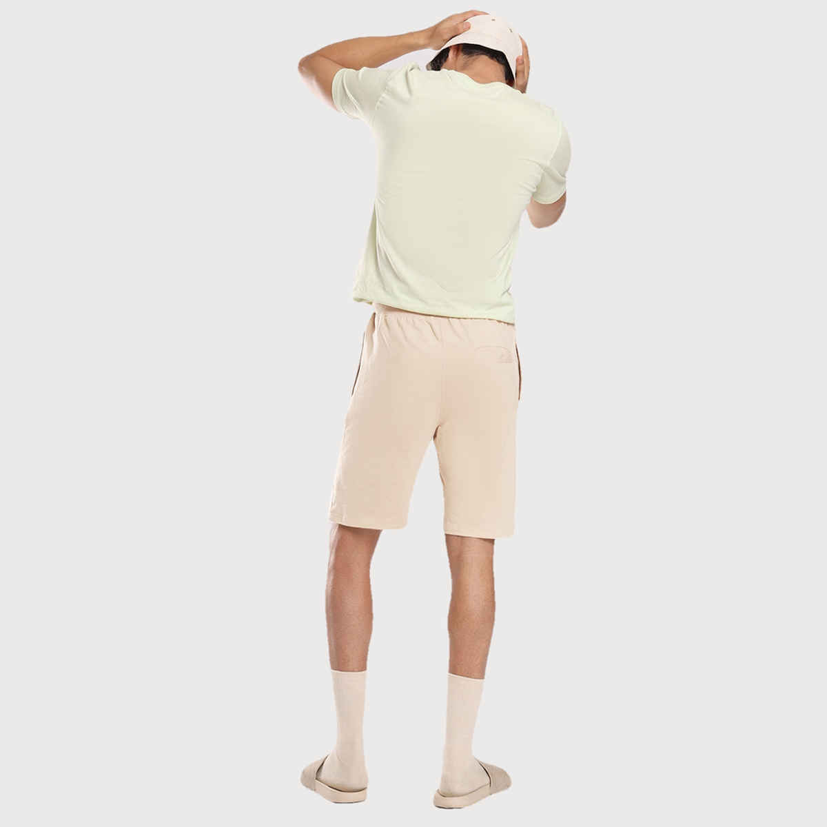 Nobero Men's Zip Pocket Shorts | Arctic Wolf - M