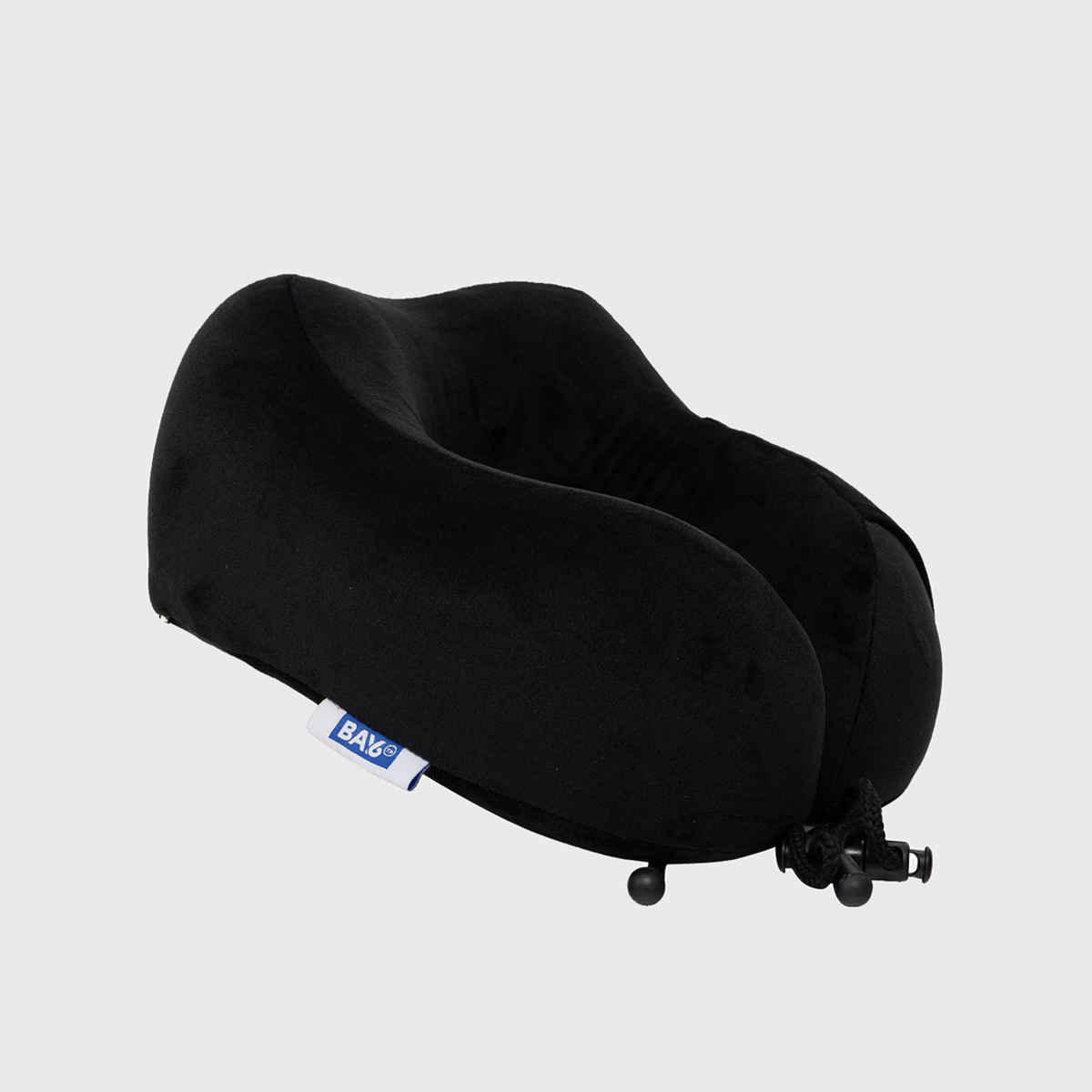 BAY6 Unisex Memory Foam Neck Pillow | Black