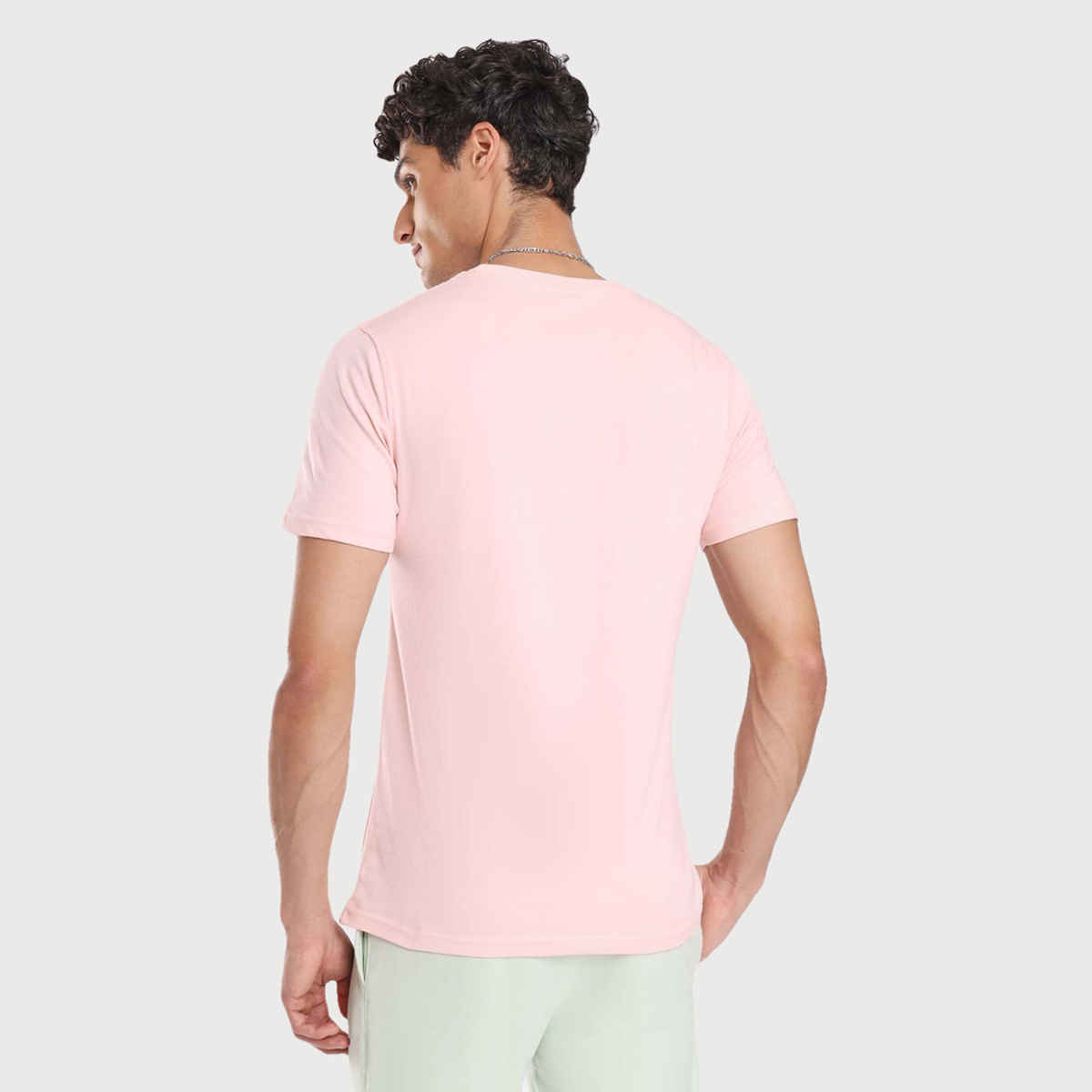 Nobero Men's Plain Classic Fit T-shirt | Blush - S