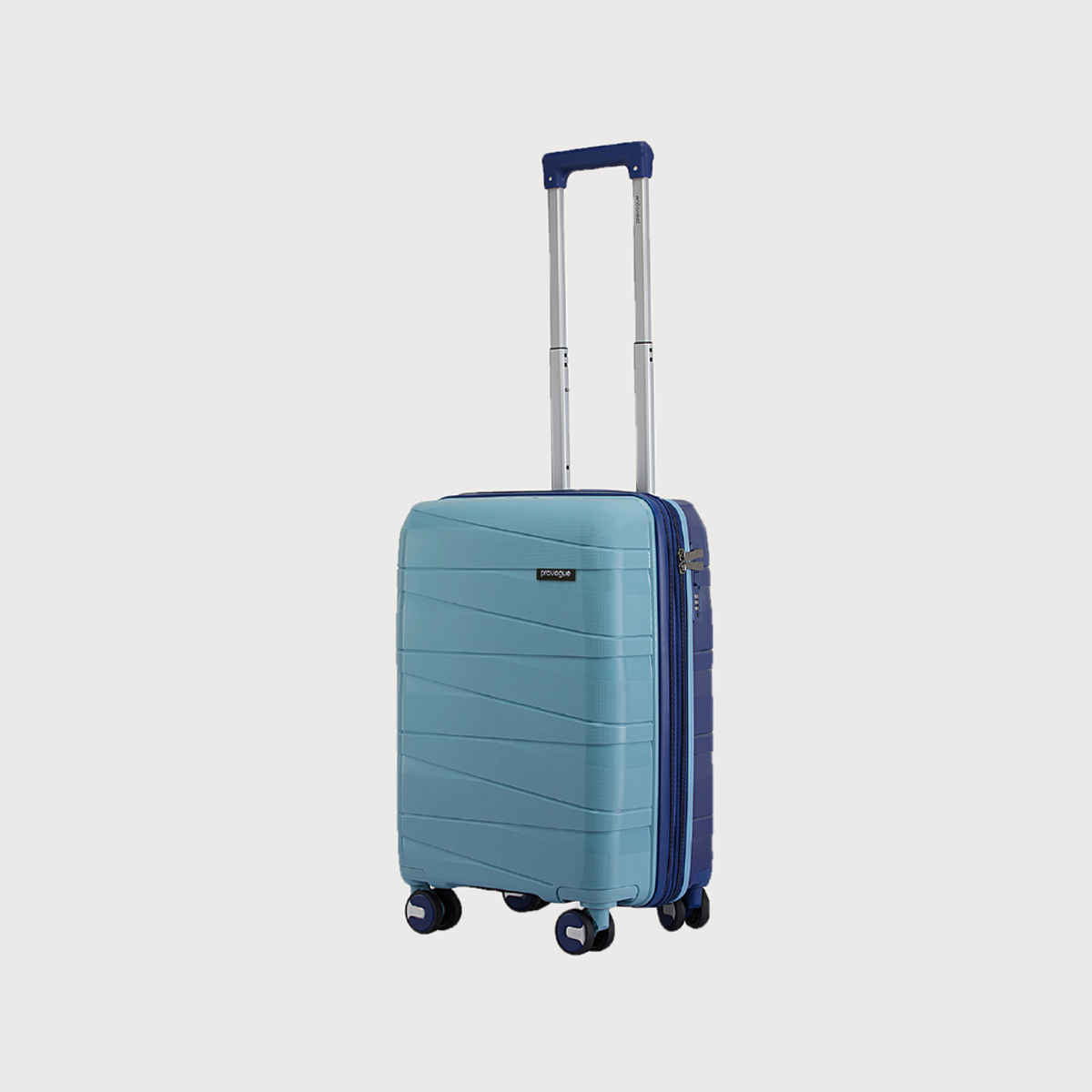 Provogue Azure Hard-Sided PP Cabin Luggage Trolley Bag | Saphire Blue-Peacock Blue - 55 cm