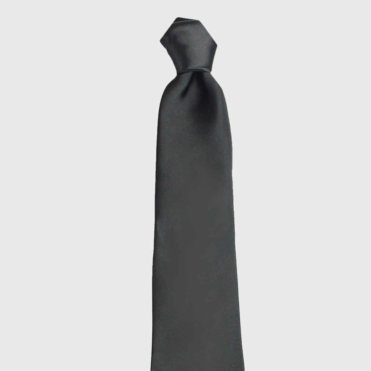 Peluche Men's Solid Polyester Necktie Set | Black - Free Size