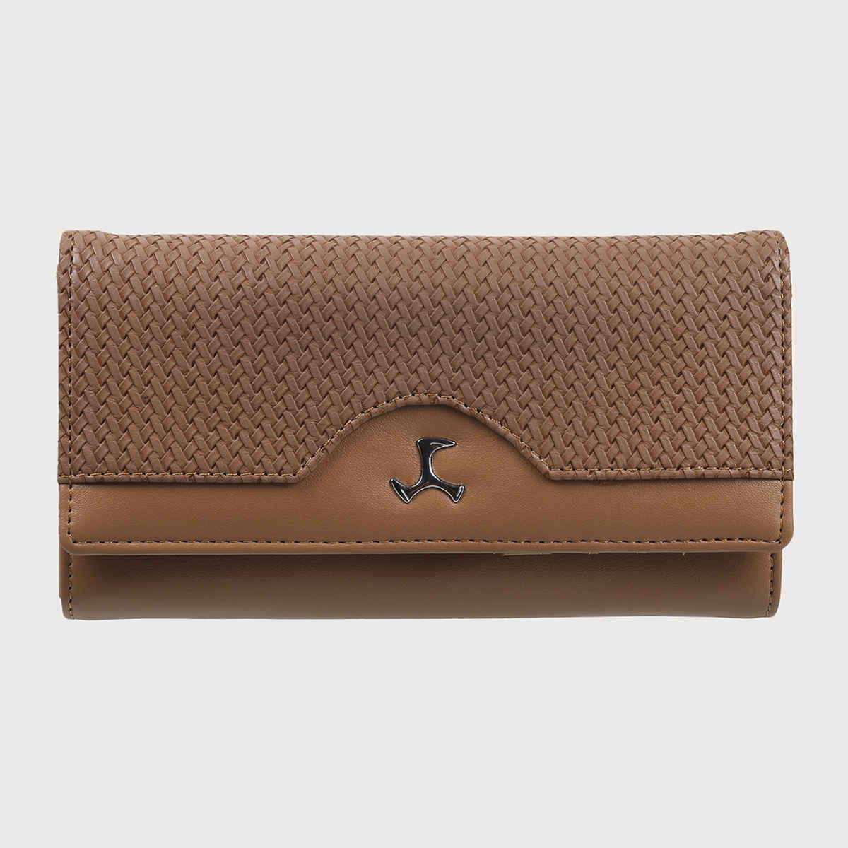 Mochi Brown Synthetic Wallet for Women | 95-7658-12