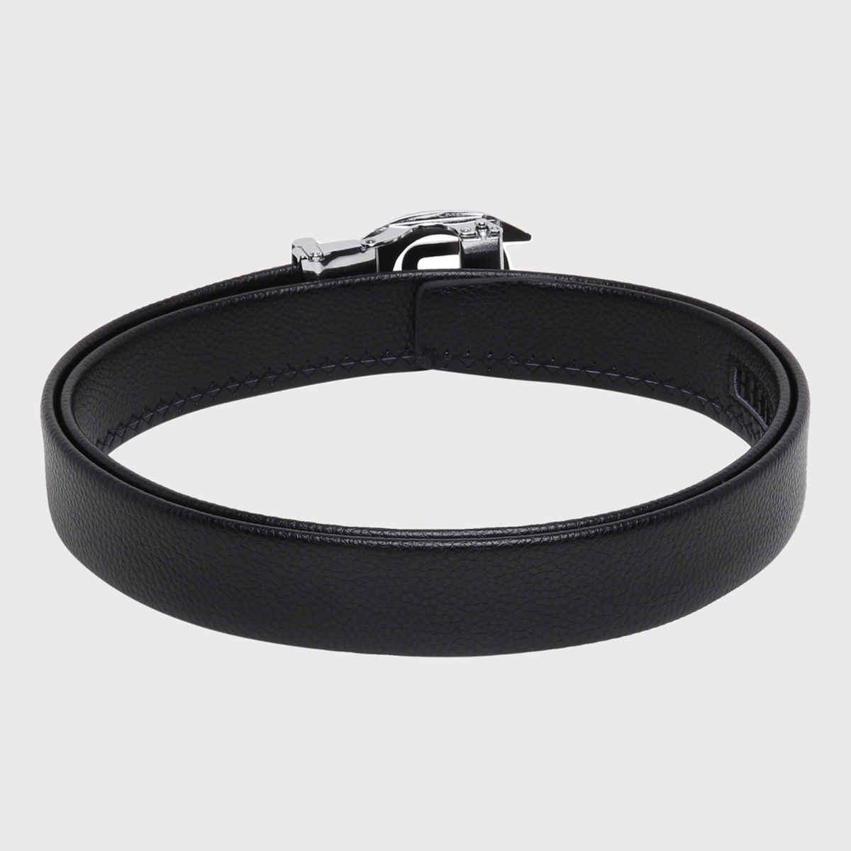 Zoro Men's Solid Vegan Leather Belt | Black - Free Size