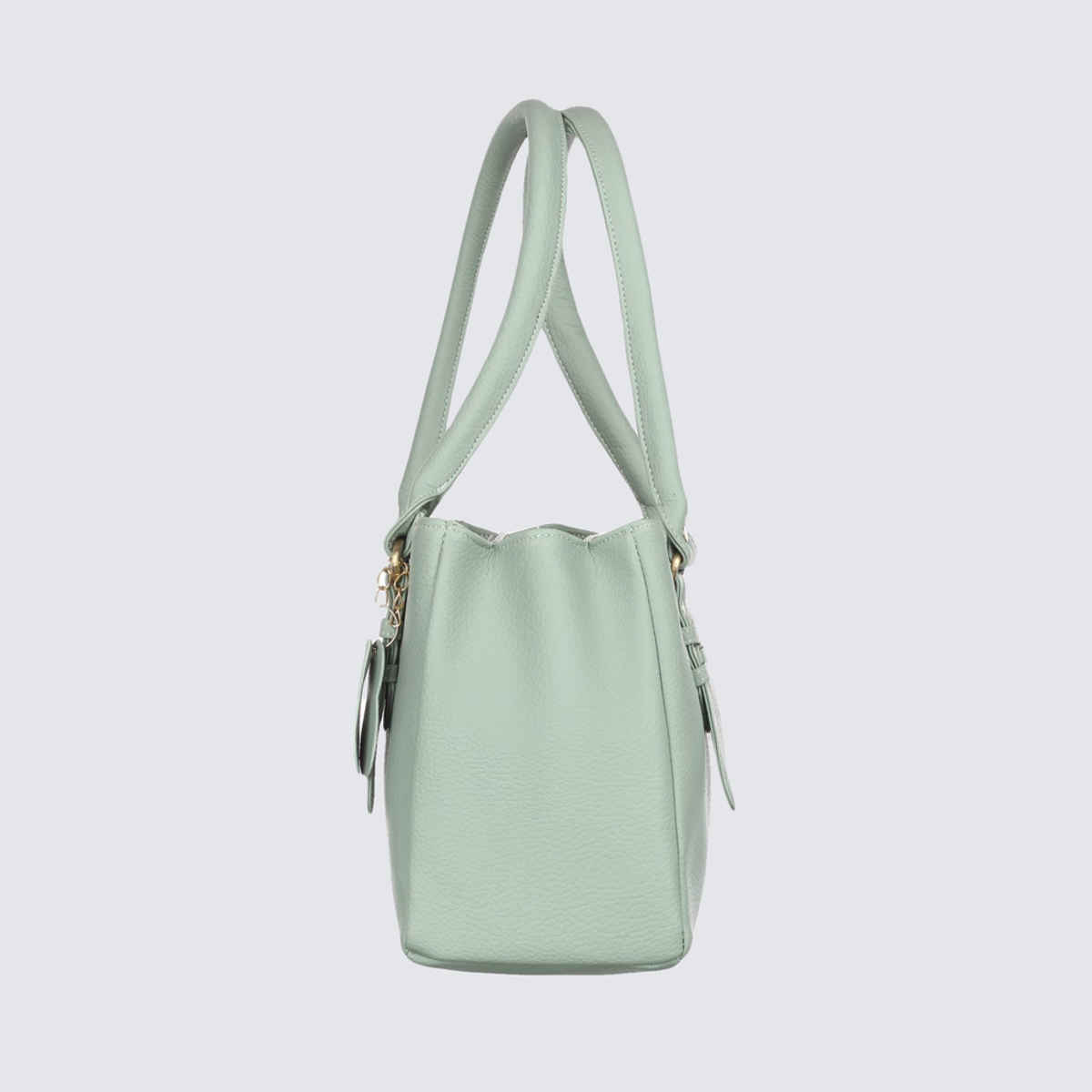 Fostelo Women's Vegan Leather River Side Handbag Shoulder Bag Ladies Purse | Pista Green - Large