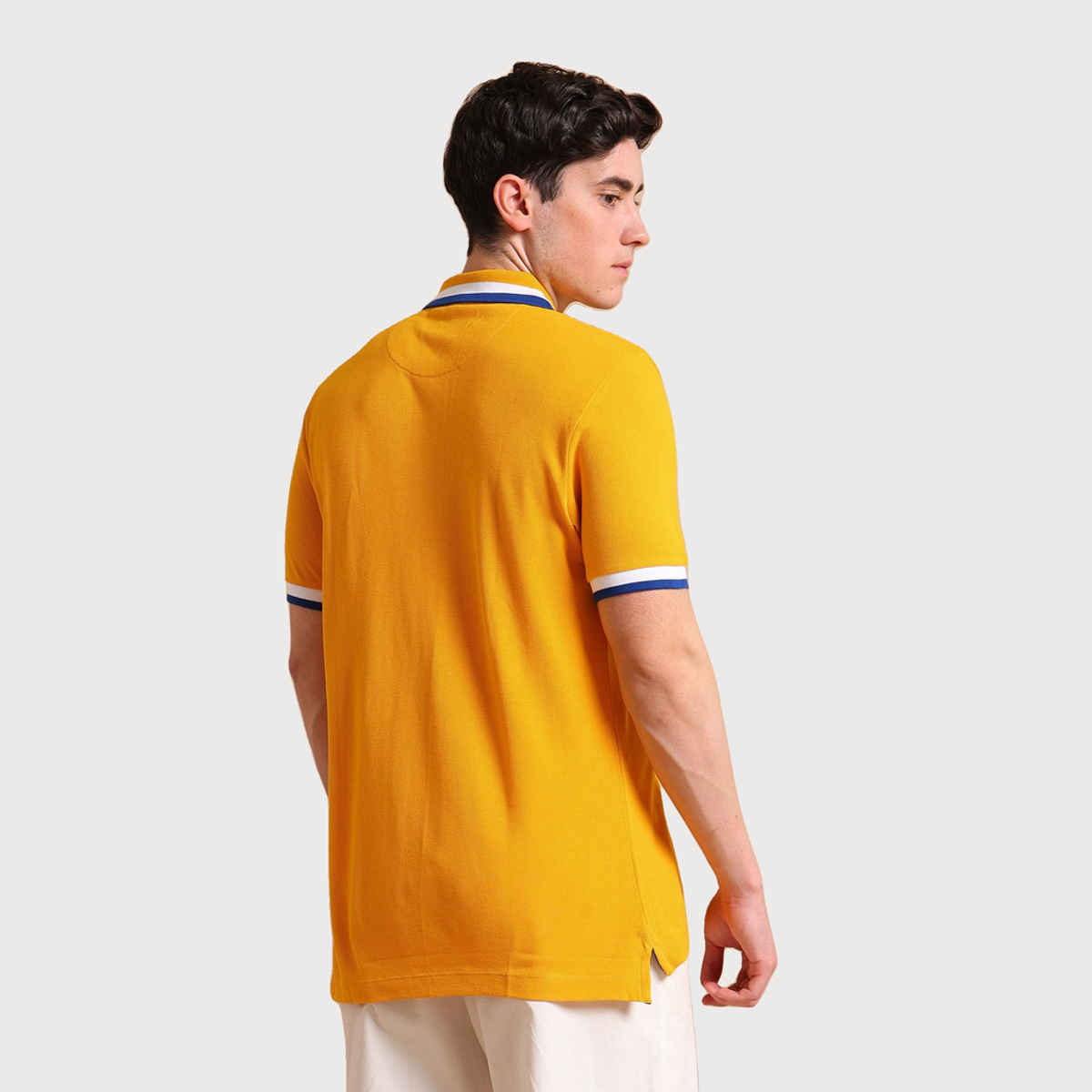 U.S. Polo Assn. Men's Heritage Tipped Polo Shirt | Mustard - XL
