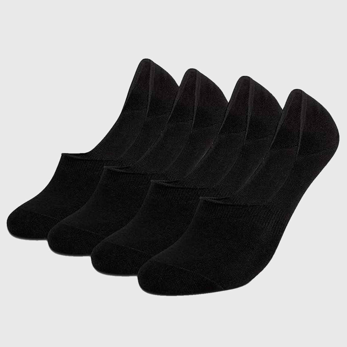 Supersox Men's Solid Combed Cotton Loafer Socks | Black - Free Size