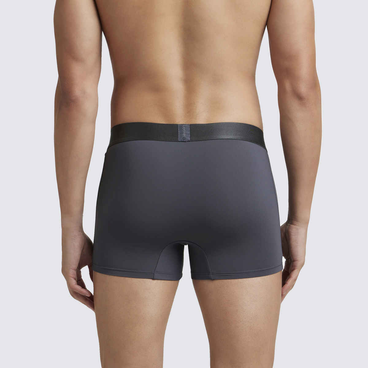 Jockey IC28 Men's Tactel Microfiber Elastane Stretch Underwear Solid Trunk | Ebony-L