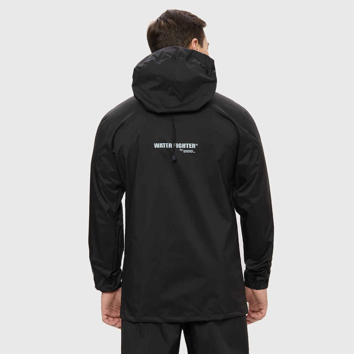 Zeel Men's Solid Waterproof Raincoat | Black | Zeel | L