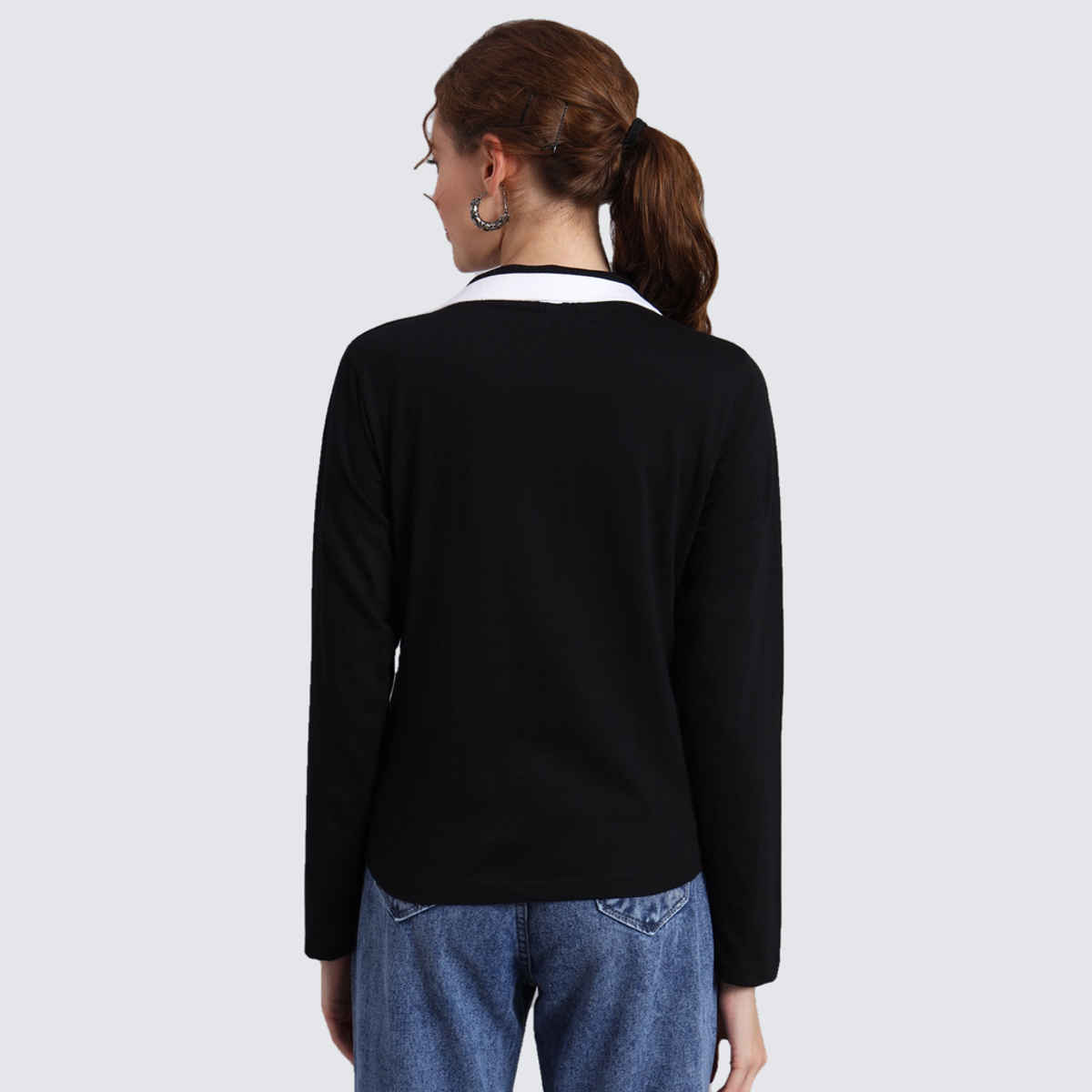 The Dry State Women's Black T-shirts WTSH | 1565A | L