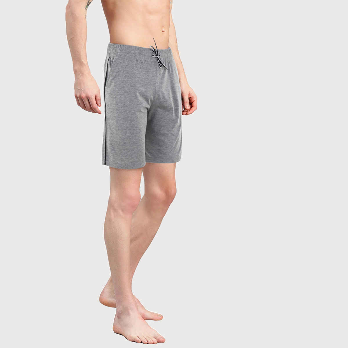Avolt Men's Regular Fit Shorts Super Comfortable Half Pants | Grey - M