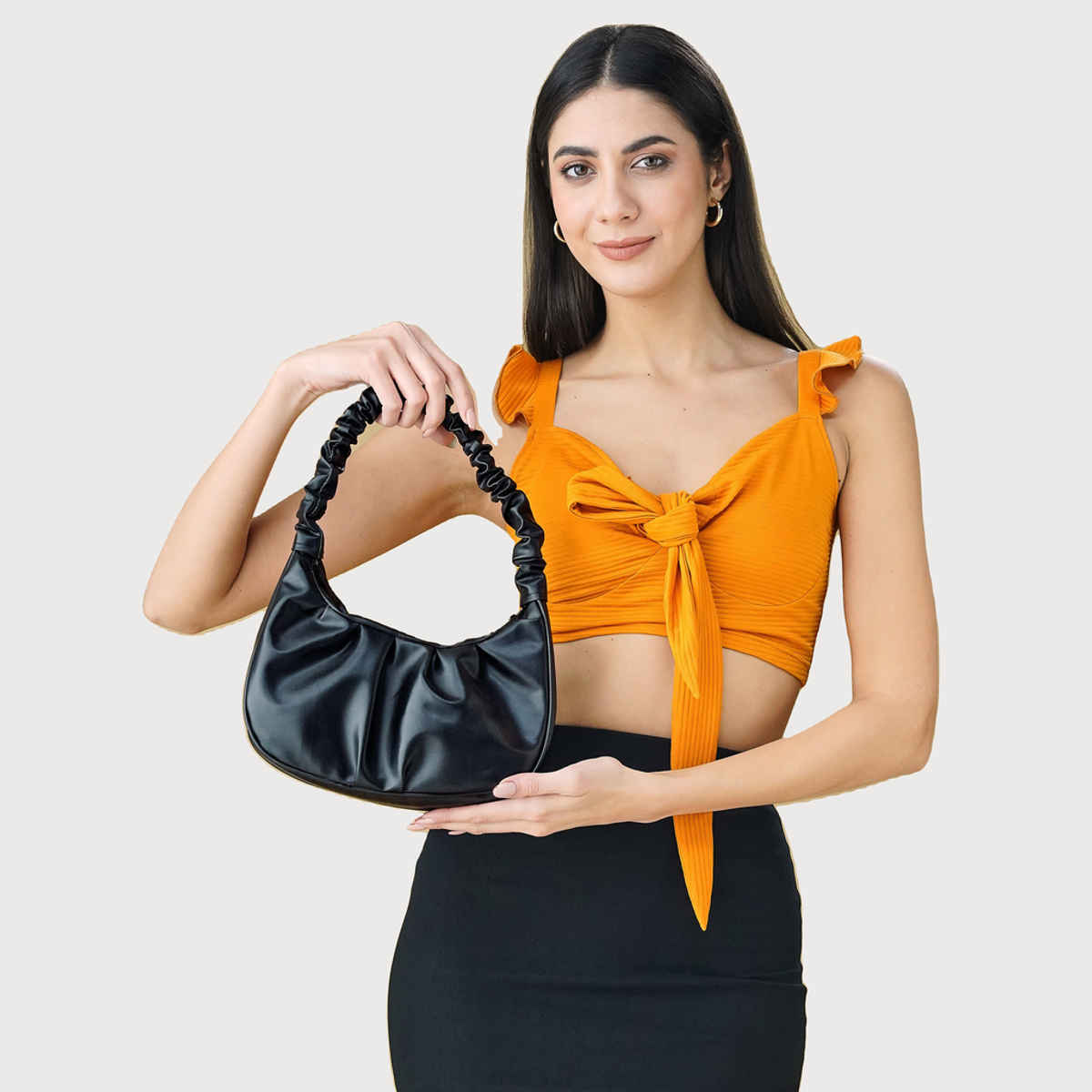 Fargo Women Black Trendy Sling Bag | FGO-721