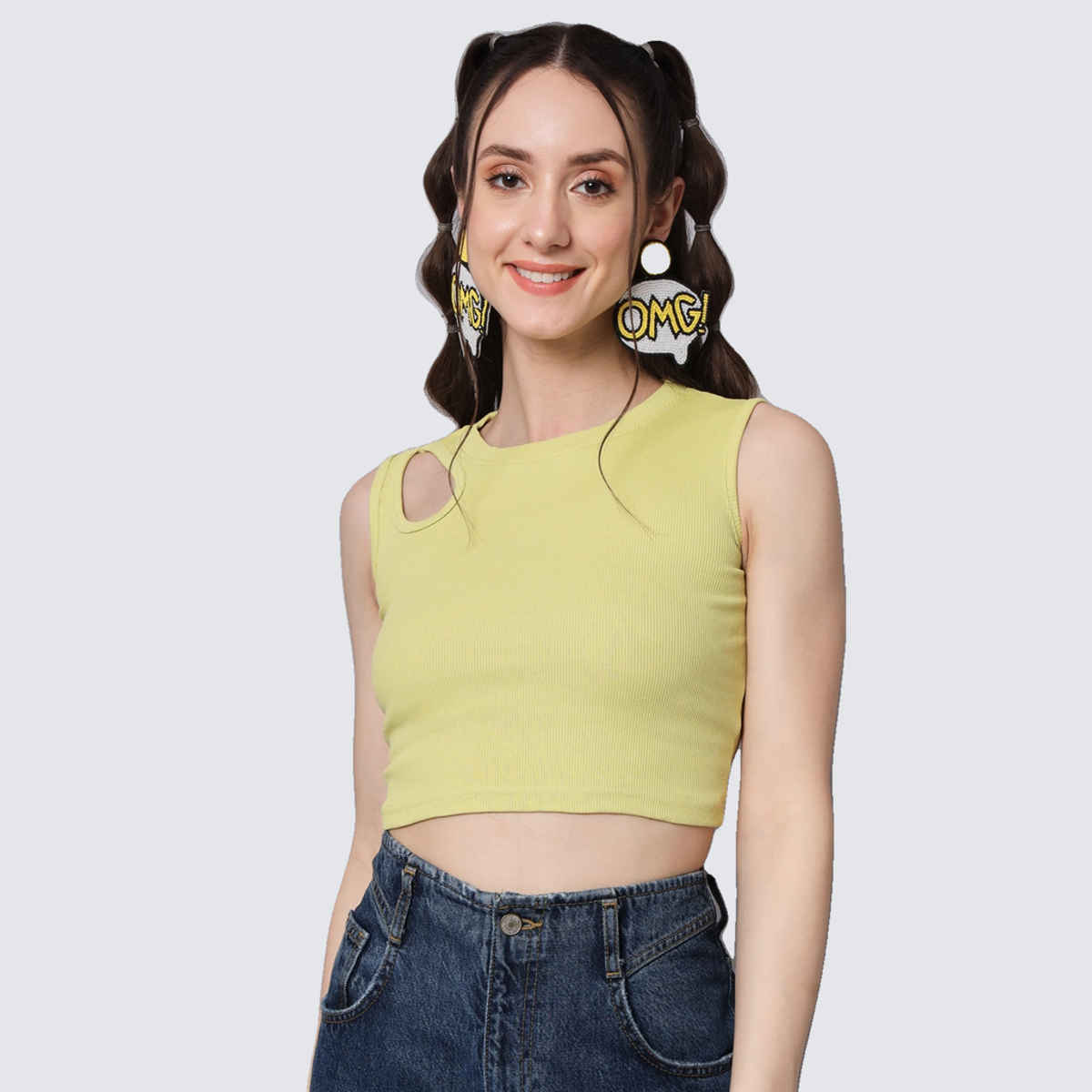 The Dry State Women's Light Green Tops WTOP | 1266A | M