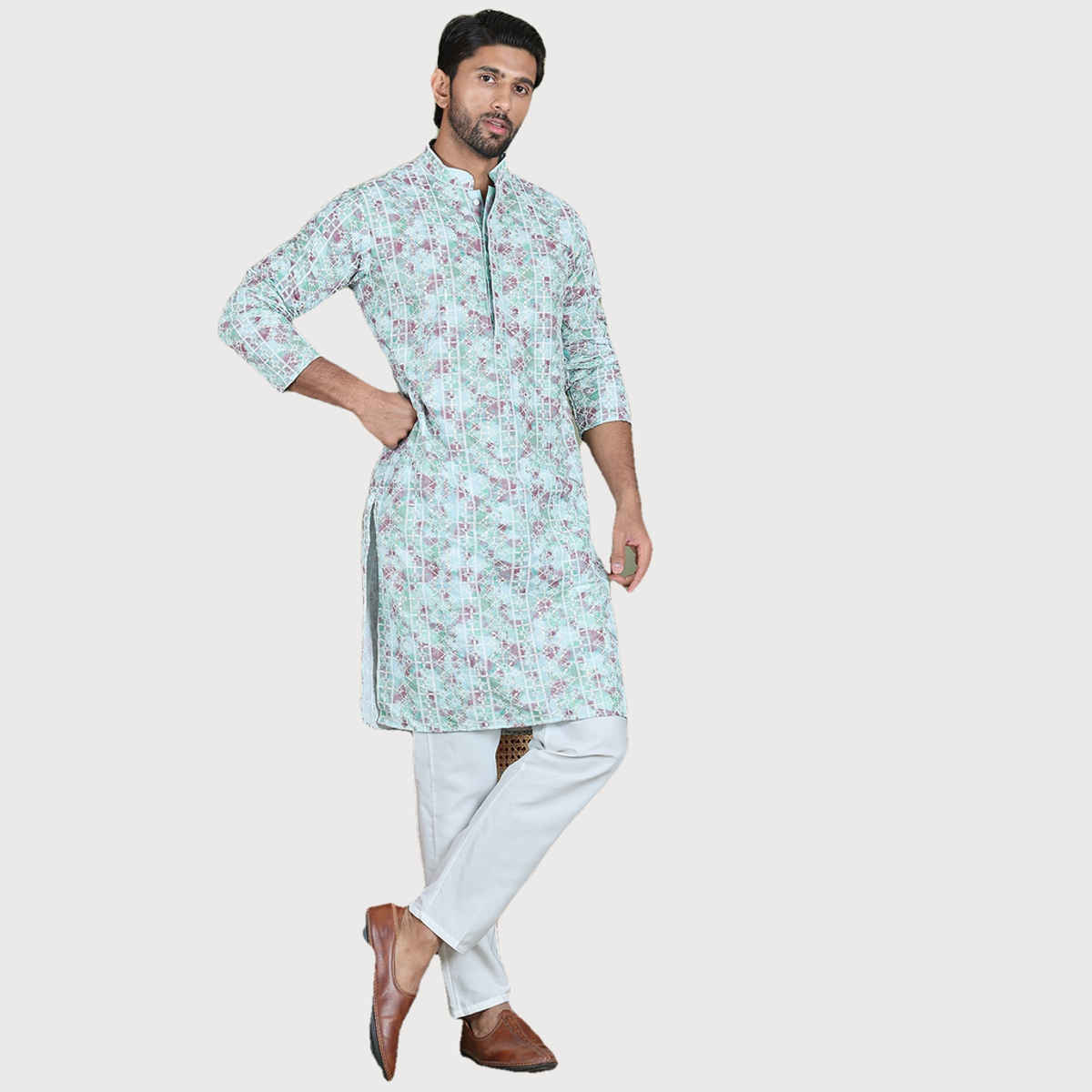 Jompers Men s Cotton Solid Pyjama ANKPJ 006 - White | 30