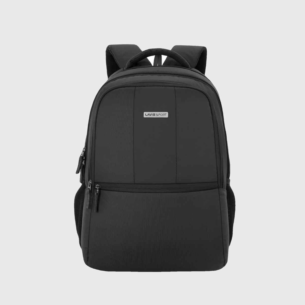 Lavie Sport Unisex Solid Polyester 28 L Padded Grab Handle Laptop Backpack | Black - 15.6 Inches