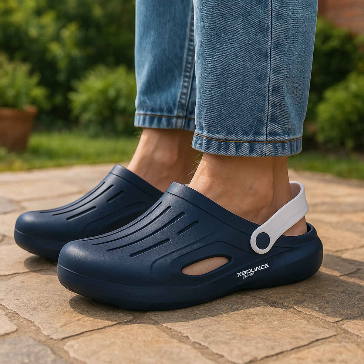Action Eva Flotter Mens Eva Clogs | Uk | 7 | Navy Blue