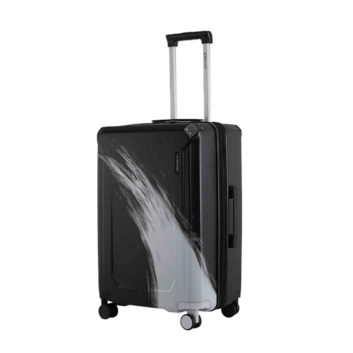 Provogue Wave Hard-Sided PC Medium Check-in Luggage Trolley Bag | Midnight Black - 65 cm