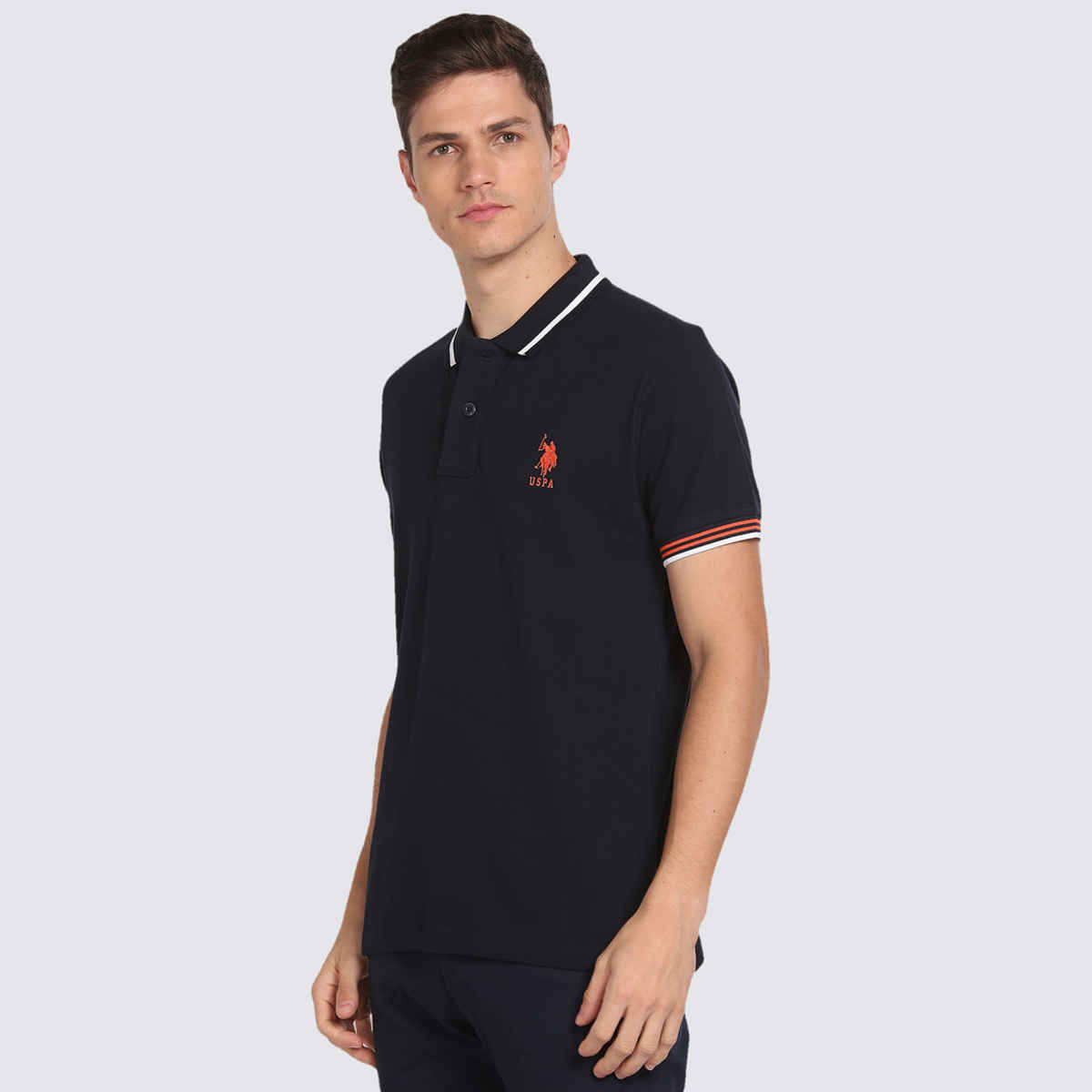 U.S. Polo Assn. Men's Solid Polo Shirt | Navy - XL