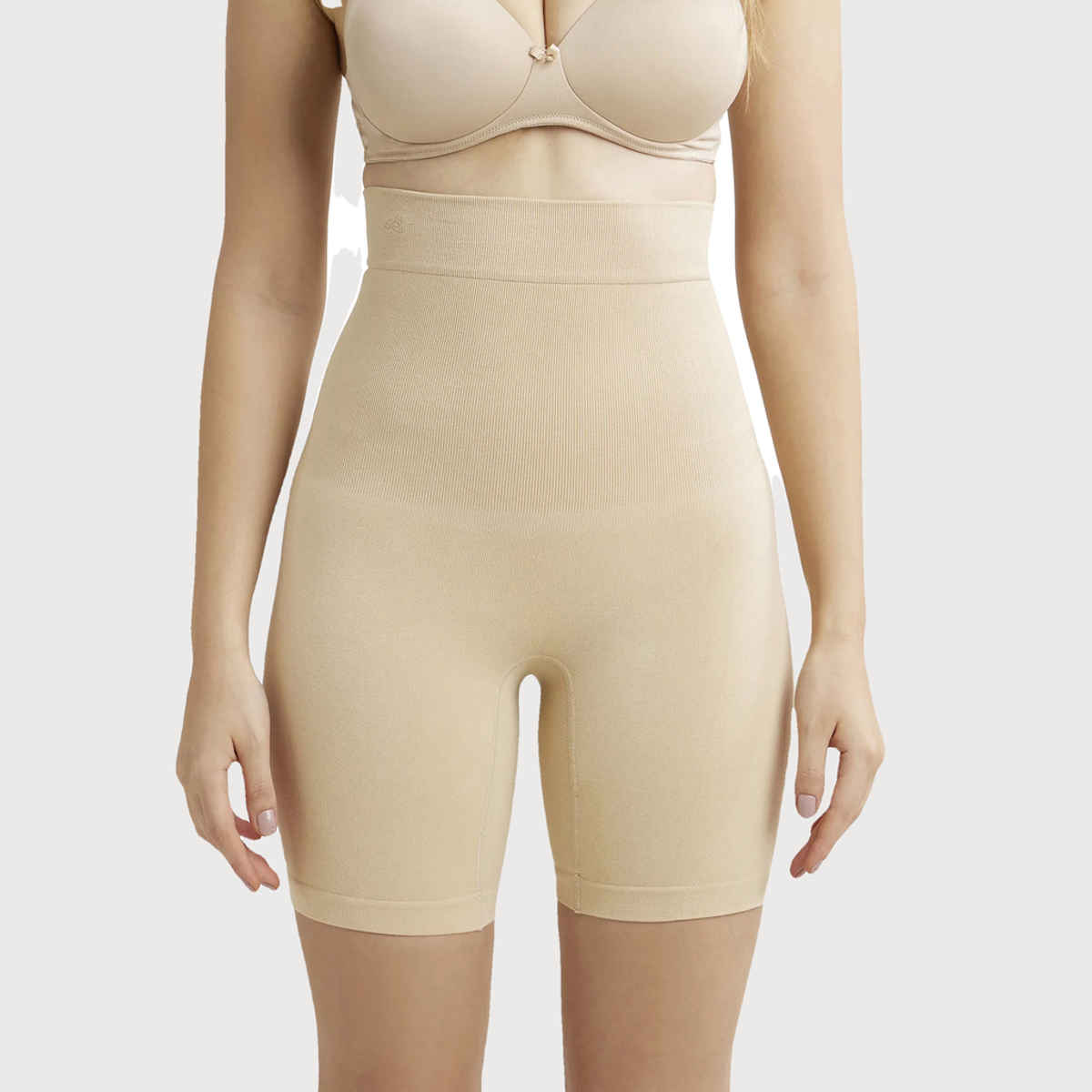 Jockey SH08 Women's High Waist Cotton Rich Elastane Underwear Stretch Seamfree Shorts Shapewear | Skin-XL