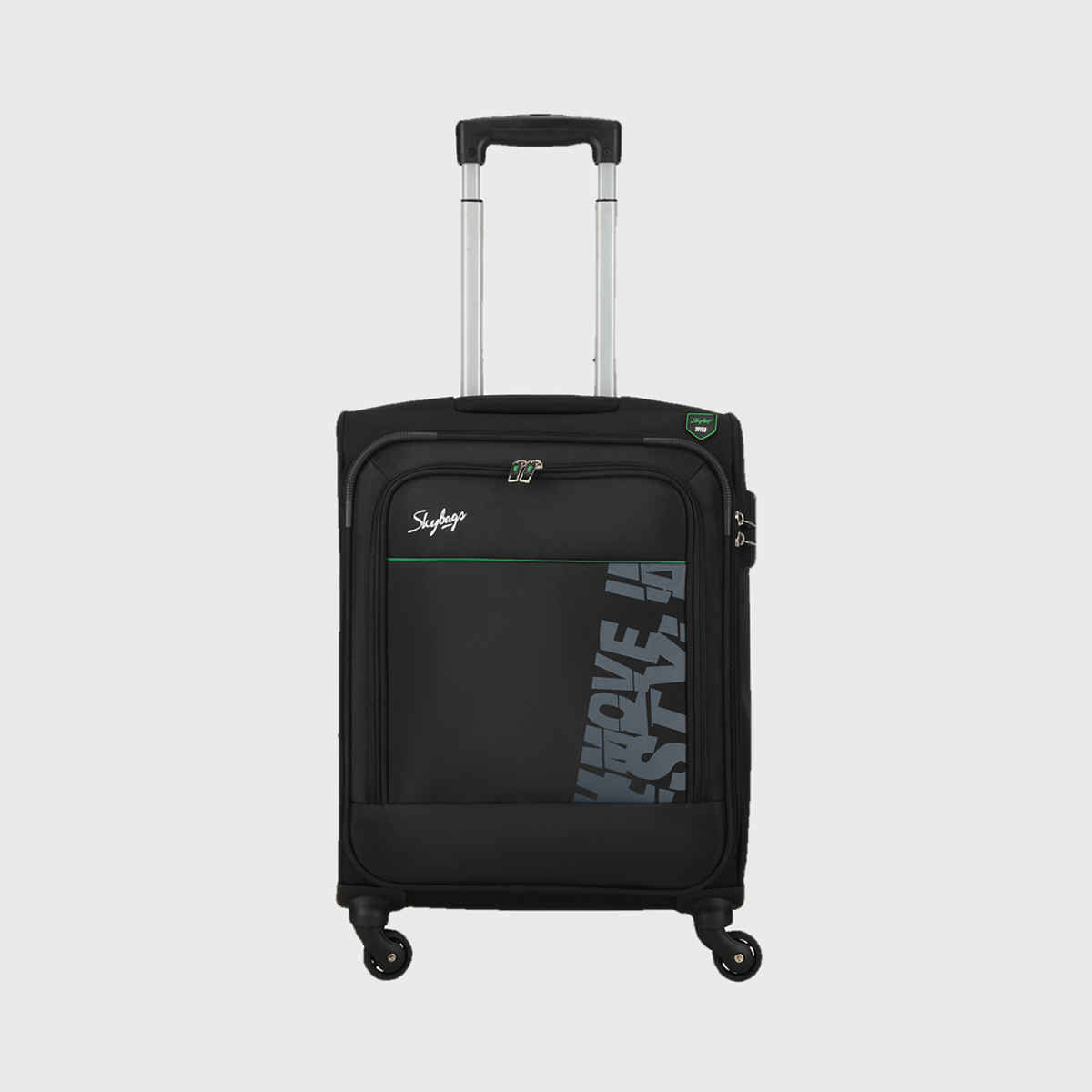 Skybags Unisex Solid Polyester 55 L Trolley Bag | Black - S