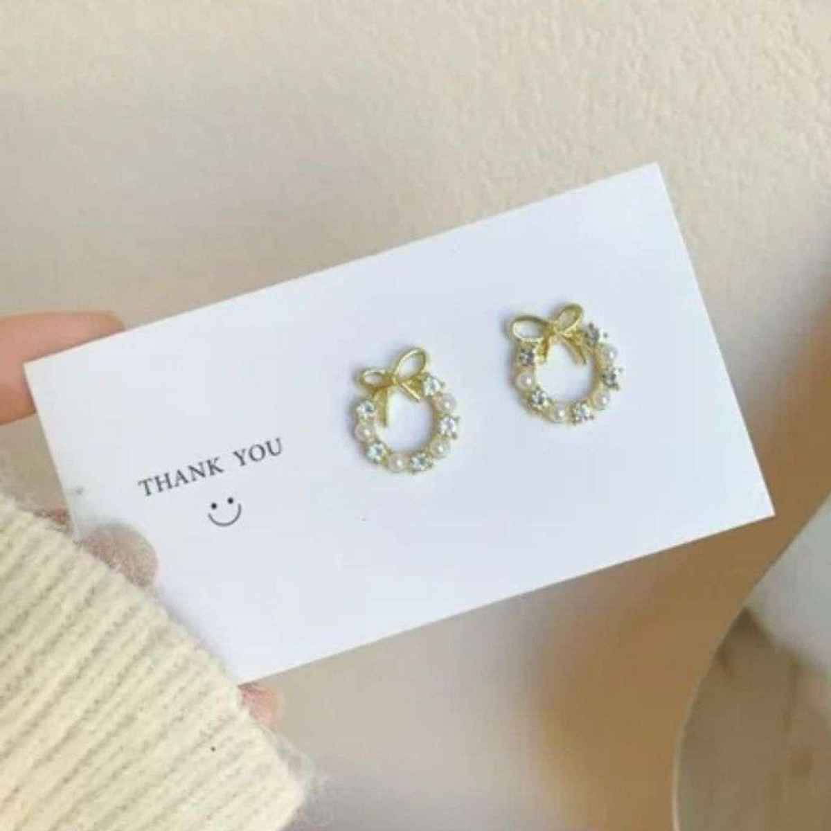 Estailo Fashion 3-Pair Earring Combo Pearl Drop, Party & Bow | Rakhi Gifts