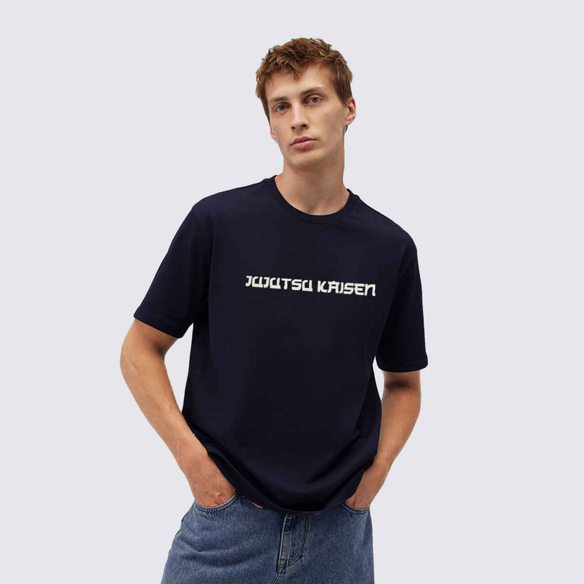 De Tees Men's Half Sleeve T-shirt | MHS-SATORU | Black - L