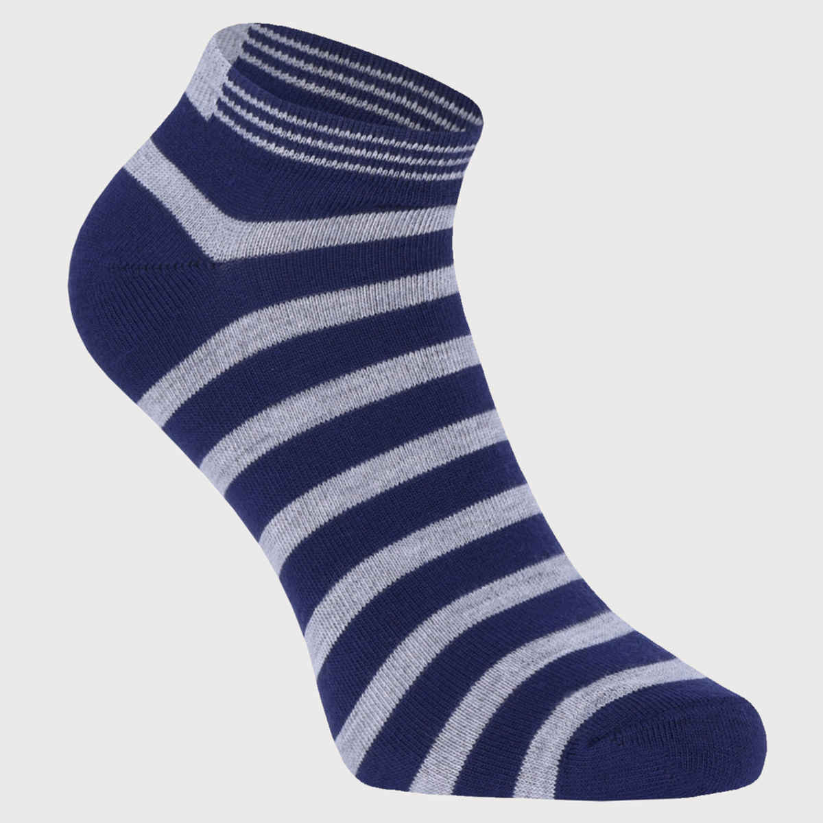 Beyond Unisex Striped Cotton Low Cut Socks | Assorted - Free Size