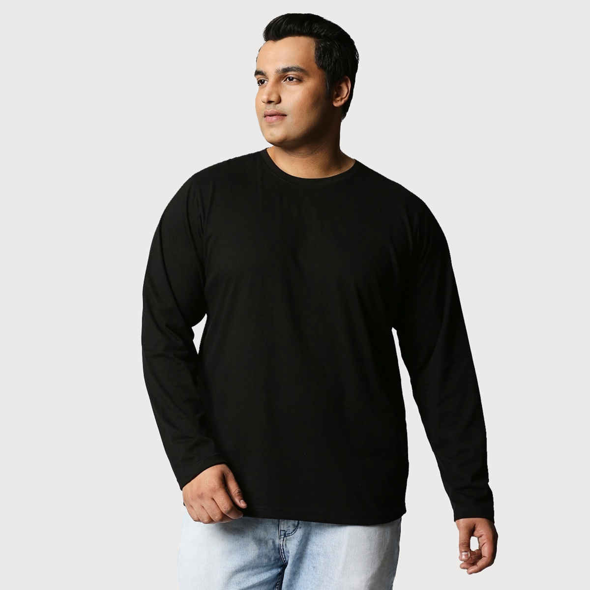 Bewakoof Men's Plus Size T-shirt | Black - 6XL