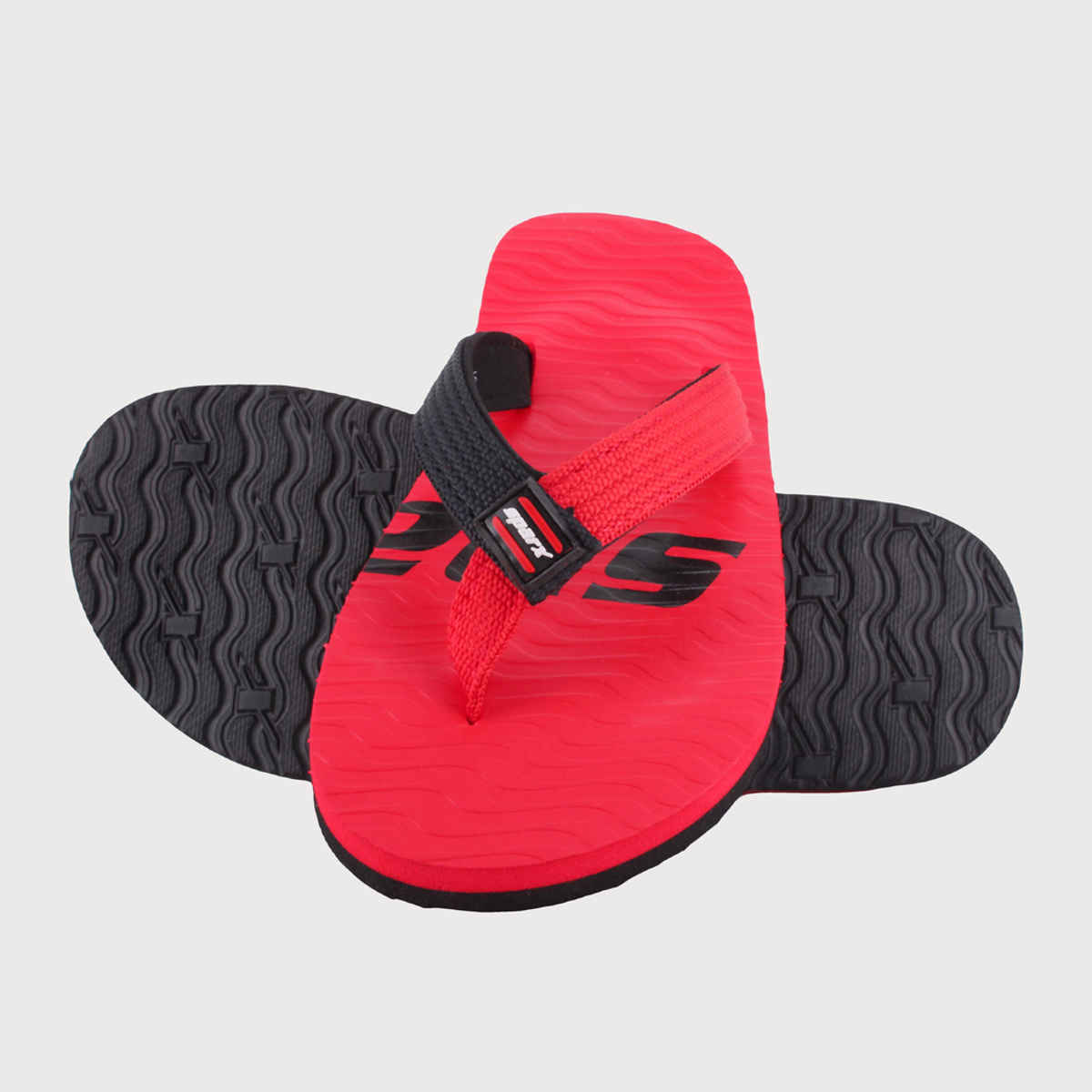 Sparx Slippers SFU-204 Red Black For Men | 7 UK