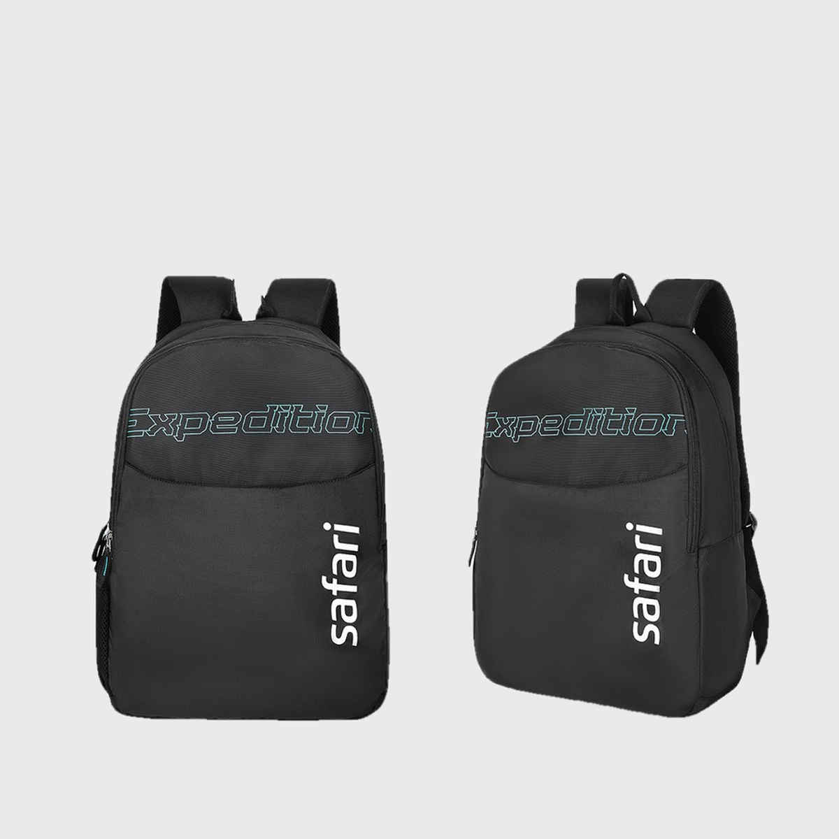 Safari Unisex Logo Polyester 30 L Top Handle Casual Backpack | Black - L