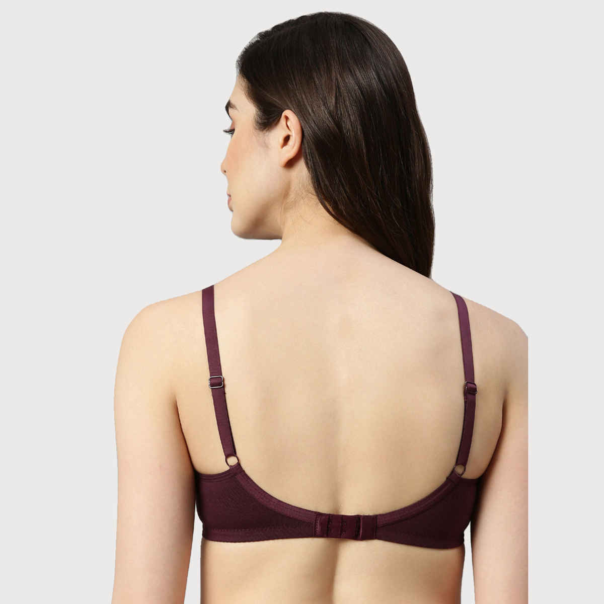 Enamor Women's AB75 Full Support Fab-Cool Cotton Bra | Non Padded | Wirefree | Purple - 36B