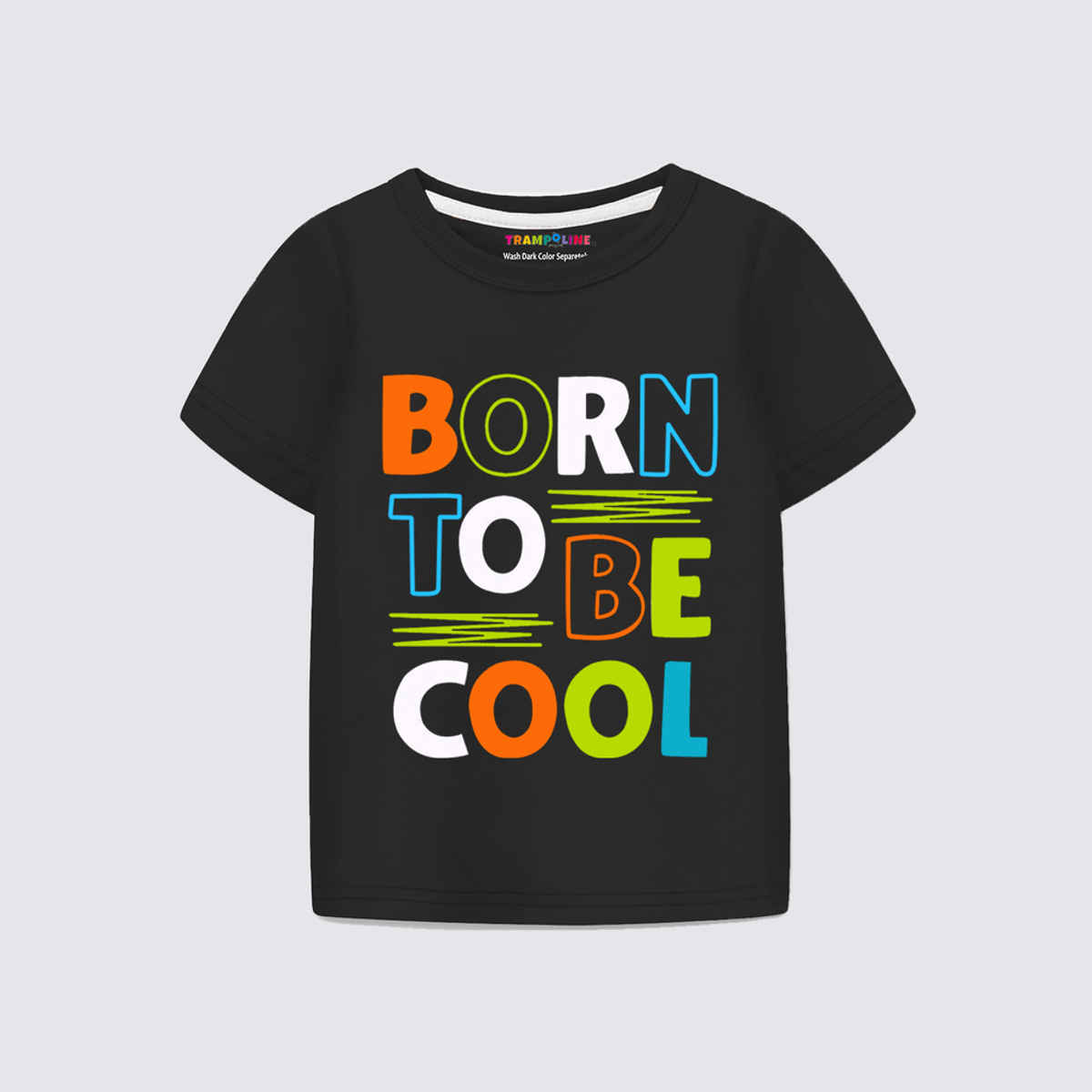 Trampoline Boy's Born To Be Cool Printed T-Shirt & Track Pants Set | Black | 2-3 Yrs