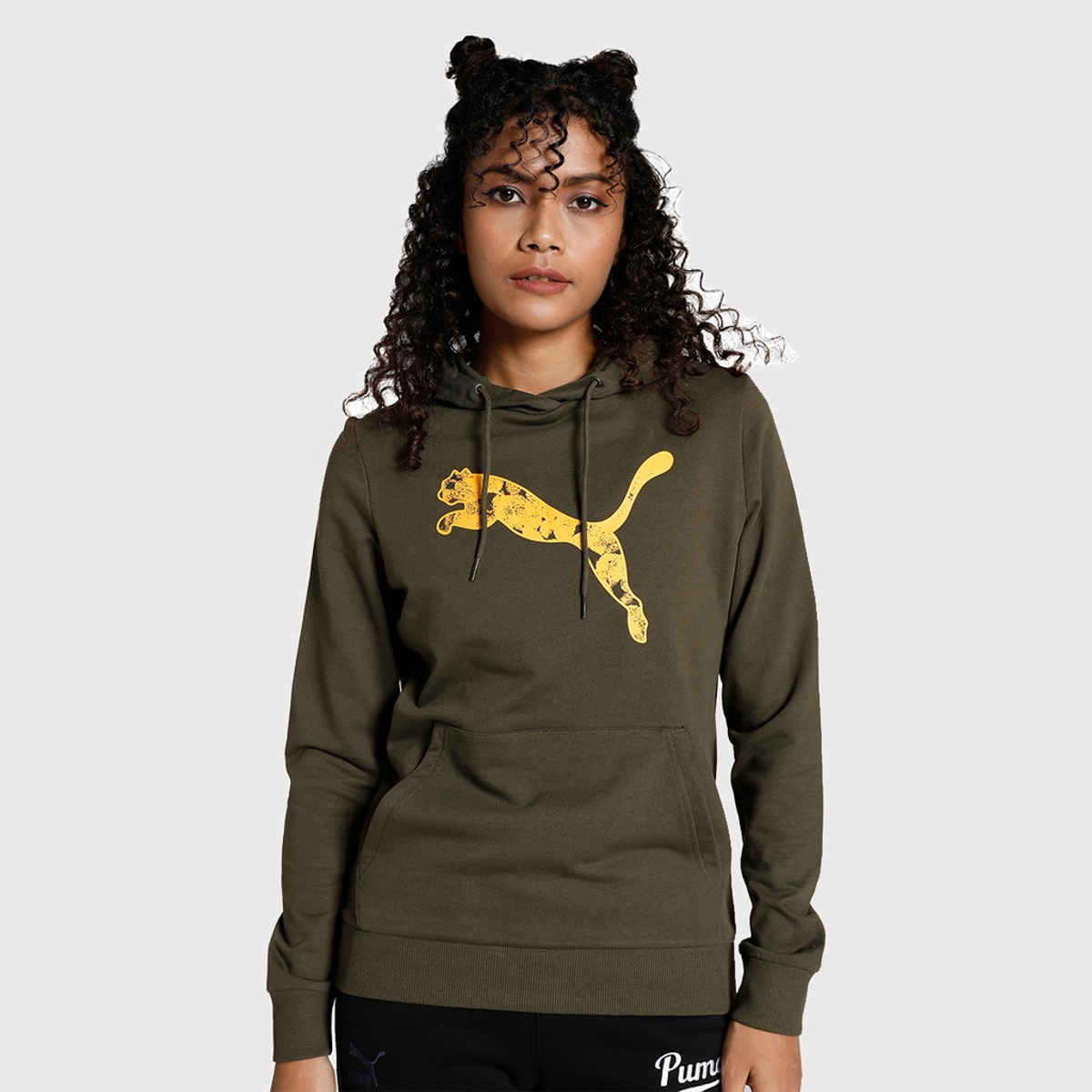 Puma Graphic Women's Regular Fit Hoodie | Green | M