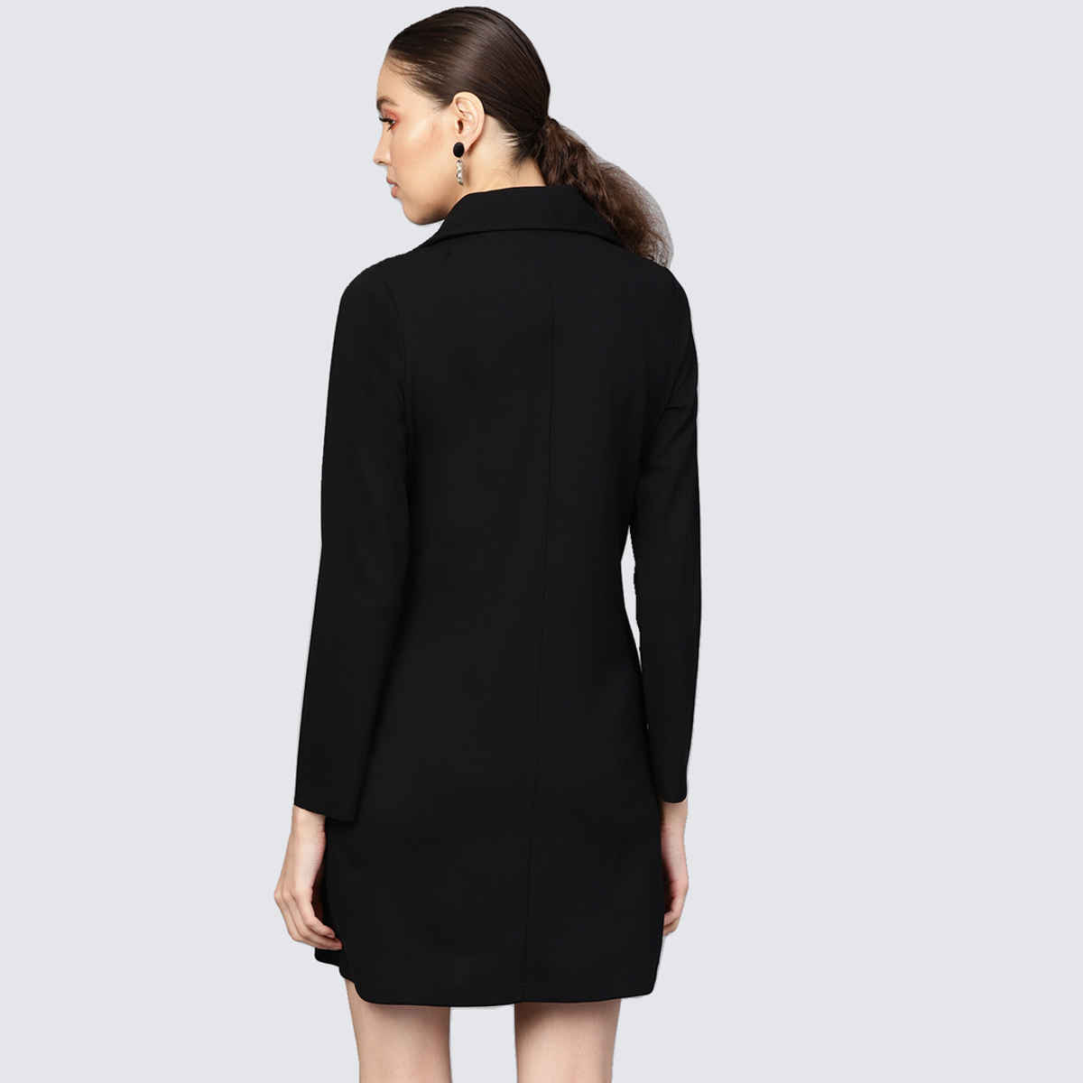 SASSAFRAS Women's Blazer Dress | Black - L
