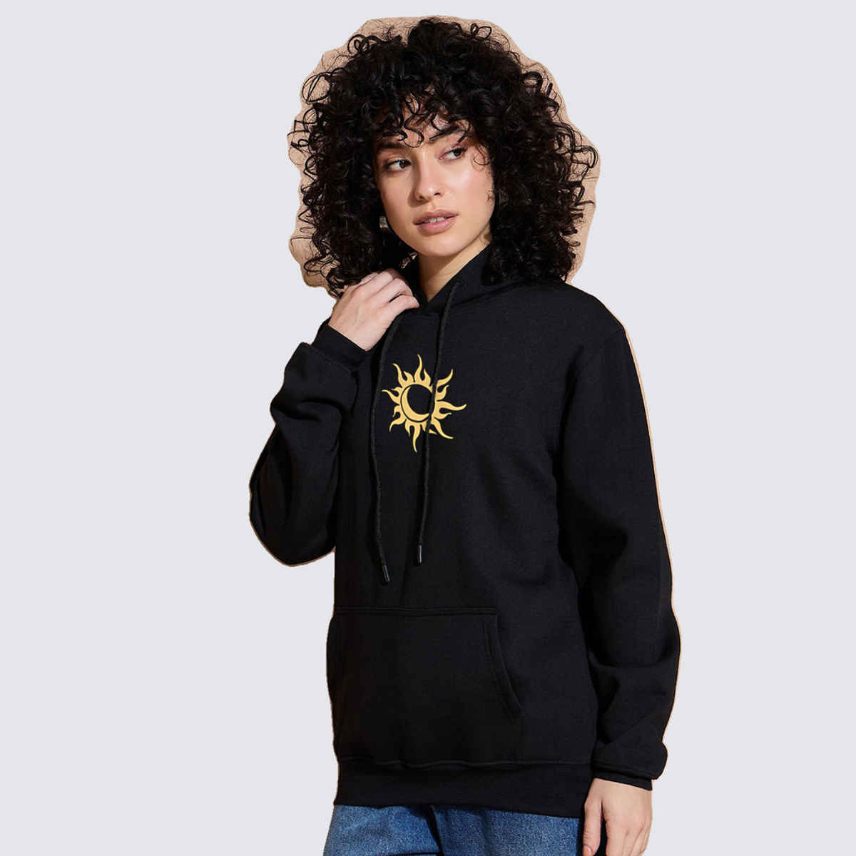 Smartees Women's Sweatshirt | SS Sun Black | Black - L