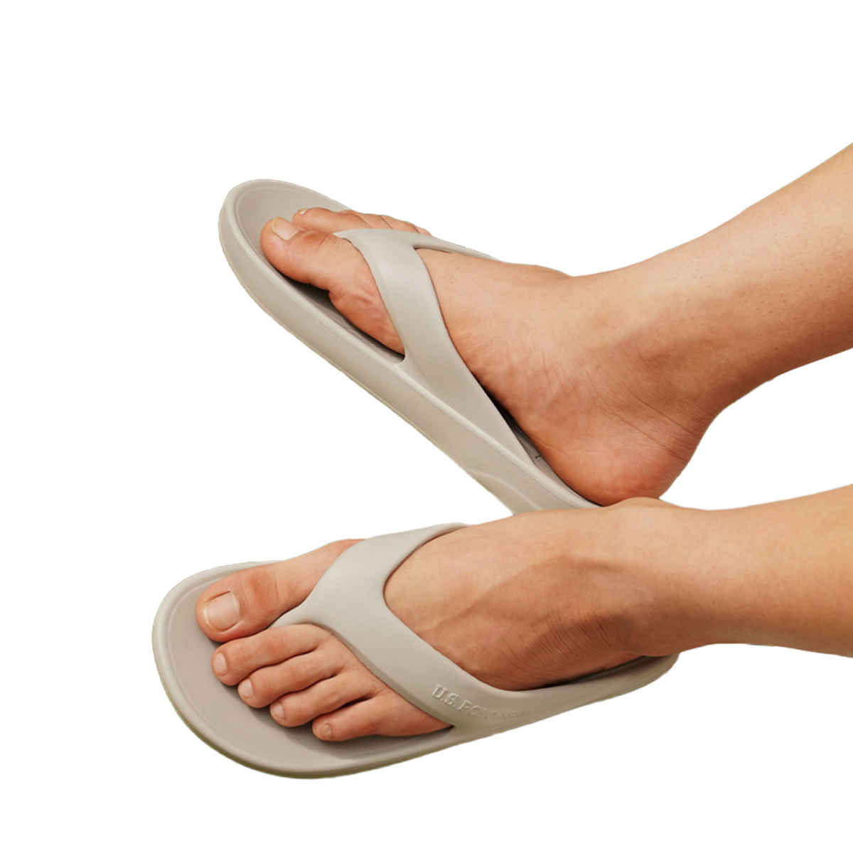 U.S. Polo Assn. | Men Axel 2.0 Solid Flip Flop | Grey | UK 10