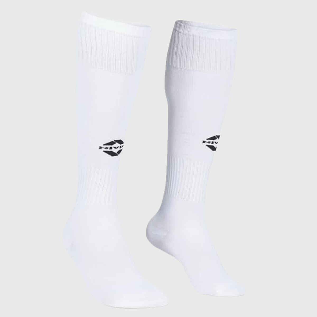 Nivia Stockings For Men & Women - Encounter Plain | White