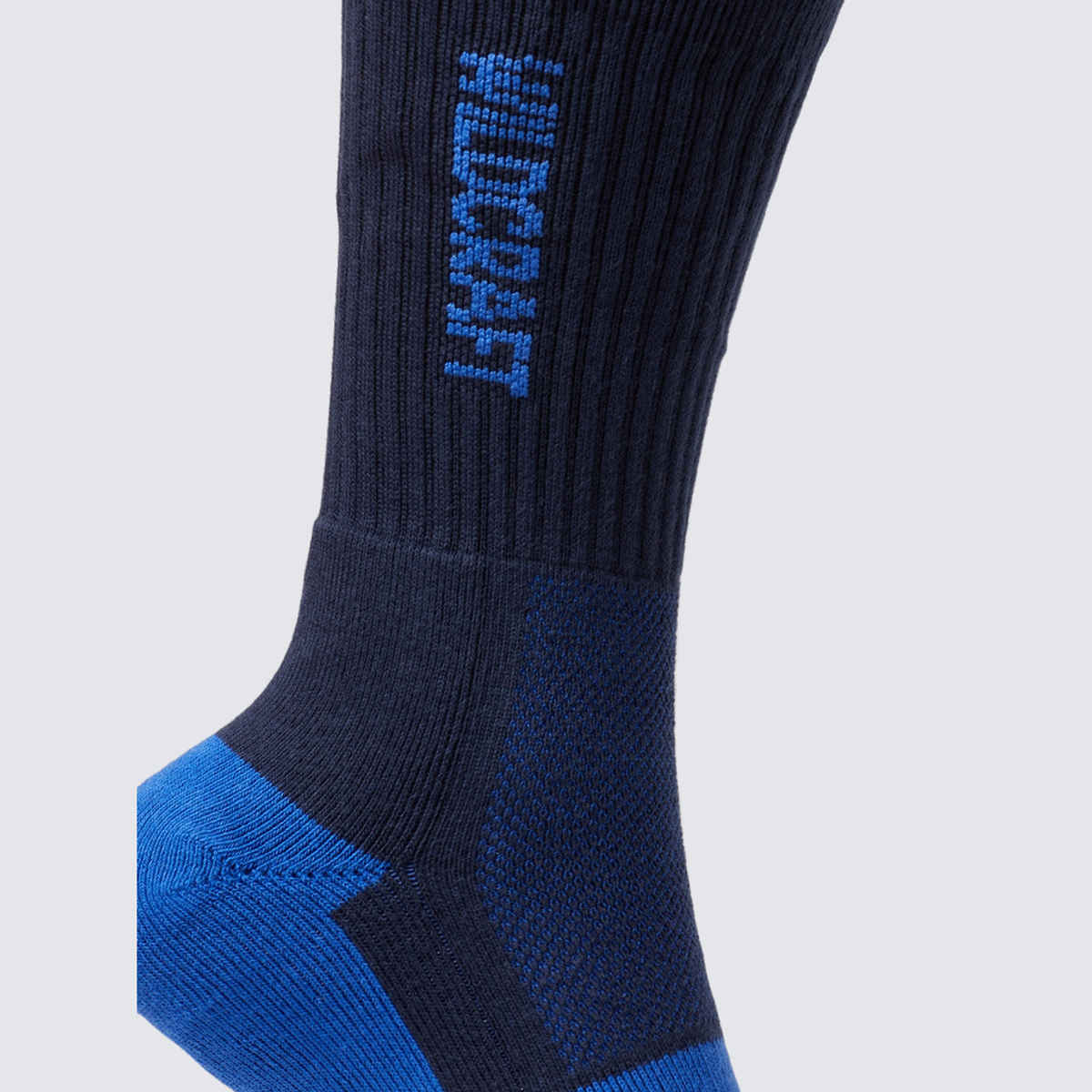 Wildcraft Unisex Patterned Organic Cotton Crew Length Socks | Blue - Free Size